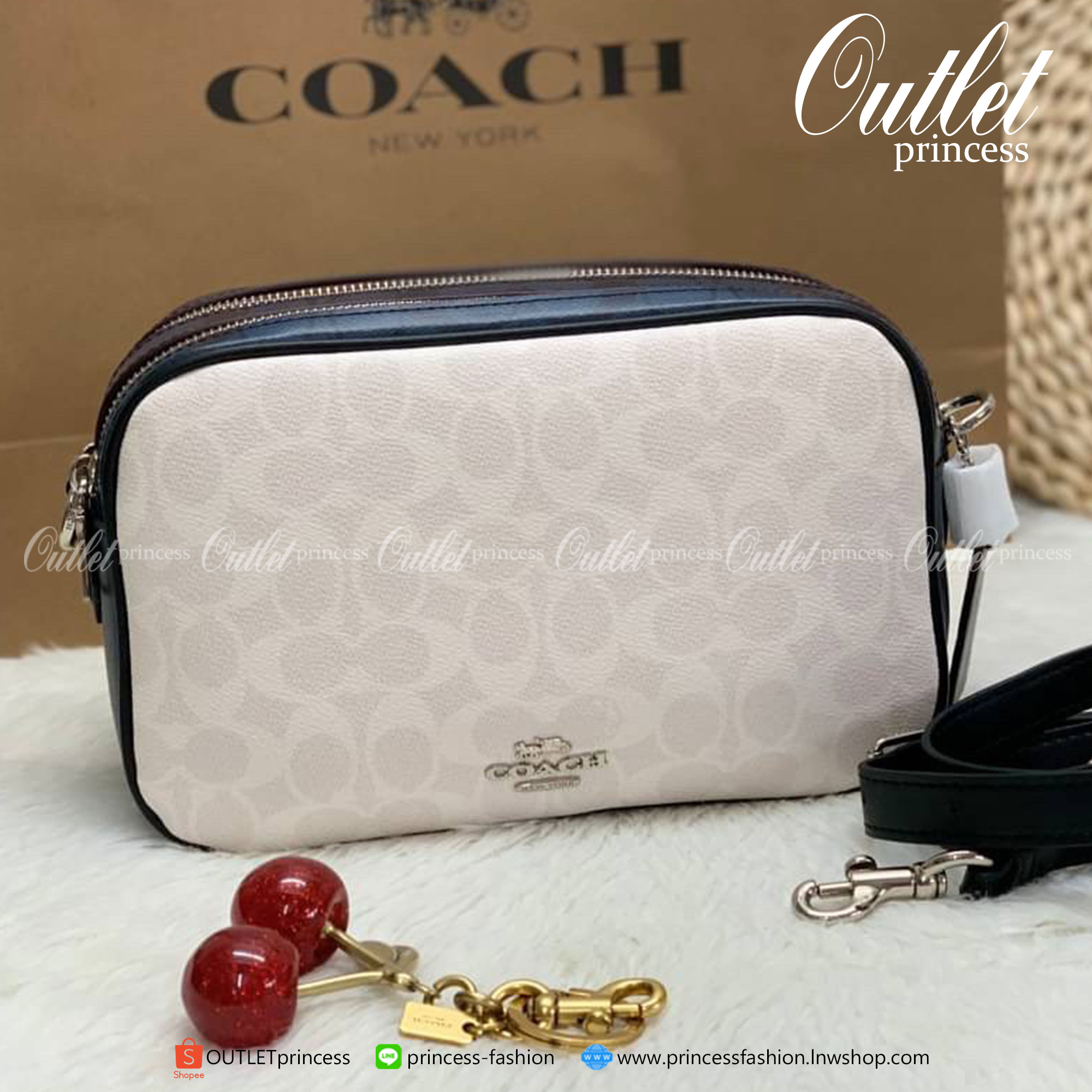 COACH JES CROSSBODY IN BLOCKED SIGNATURE ((68167)