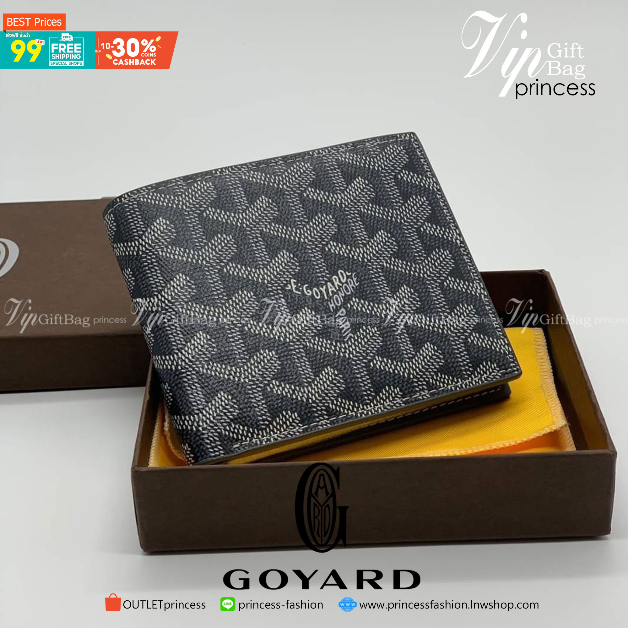 VIP GIFTbag 】GOYARD Victoire Bifold Wallet กระเป๋าสตางค์ผู้ชายใบสั้น พร้อมส่ง 4 สี พร้อมกล่องสวยหรูน่าใช้มากค่ะ