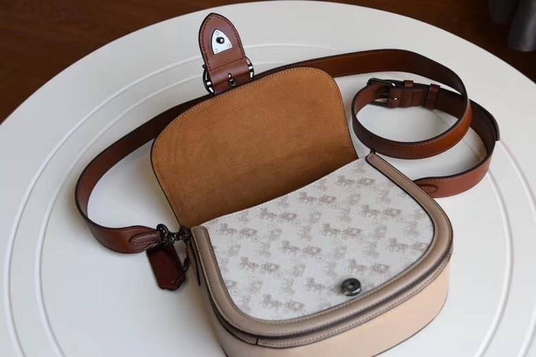 COACH 0745 Printed coated canvas and glovetanned leather