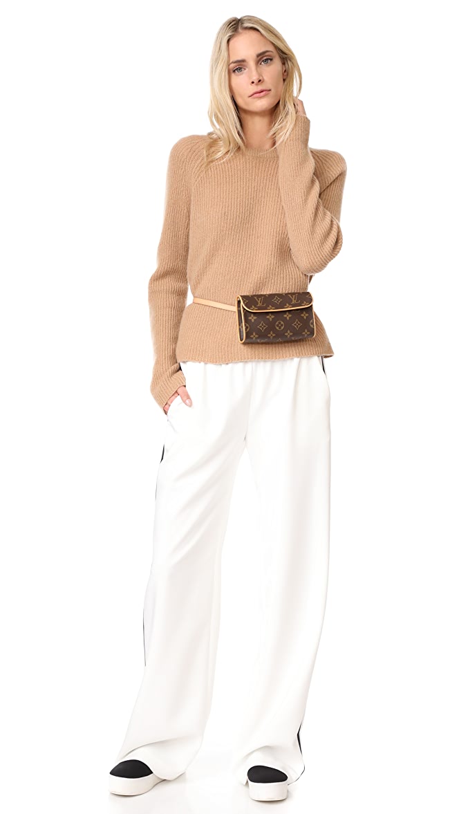 VIP 】หนังแท้ Louis Vuitton Mono Pouchette Florentine Belt Bag กระเป๋าคาดเอวหนังแท้สุดหรู มีจำกัดนะคะ