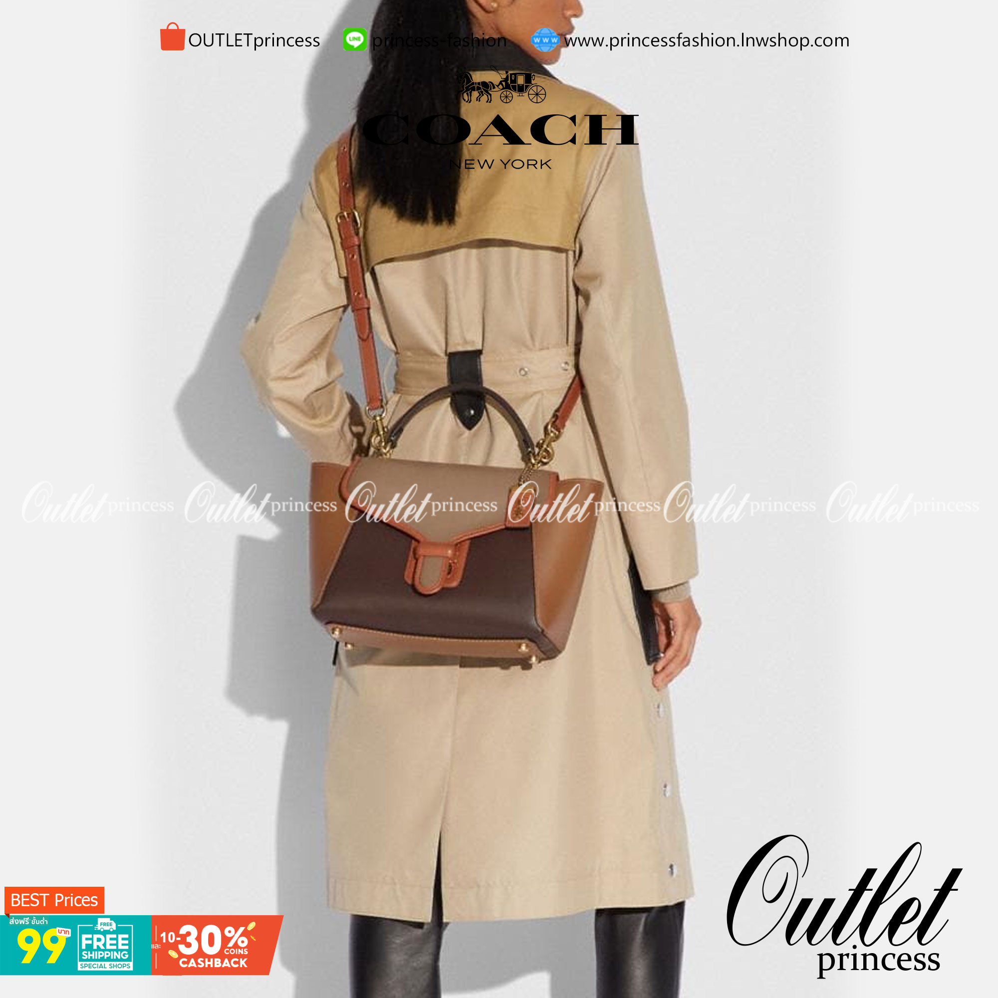 COACH COURIER CARRYALL 23 IN COLORBLOCK SIGNATURE CANVAS พร้อมส่ง 7 แบบ พร้อมส่ง ลุคดูไฮสุดๆค่ะ! กระเป๋าสะพายหนังหรูหราและคลาสสิค หนังแท้ชั้นดีที่สุด น้ำหนักเบา หนังสวยมากก สัมผัสแล้วหลงรักแน่นอนจ้าา😘