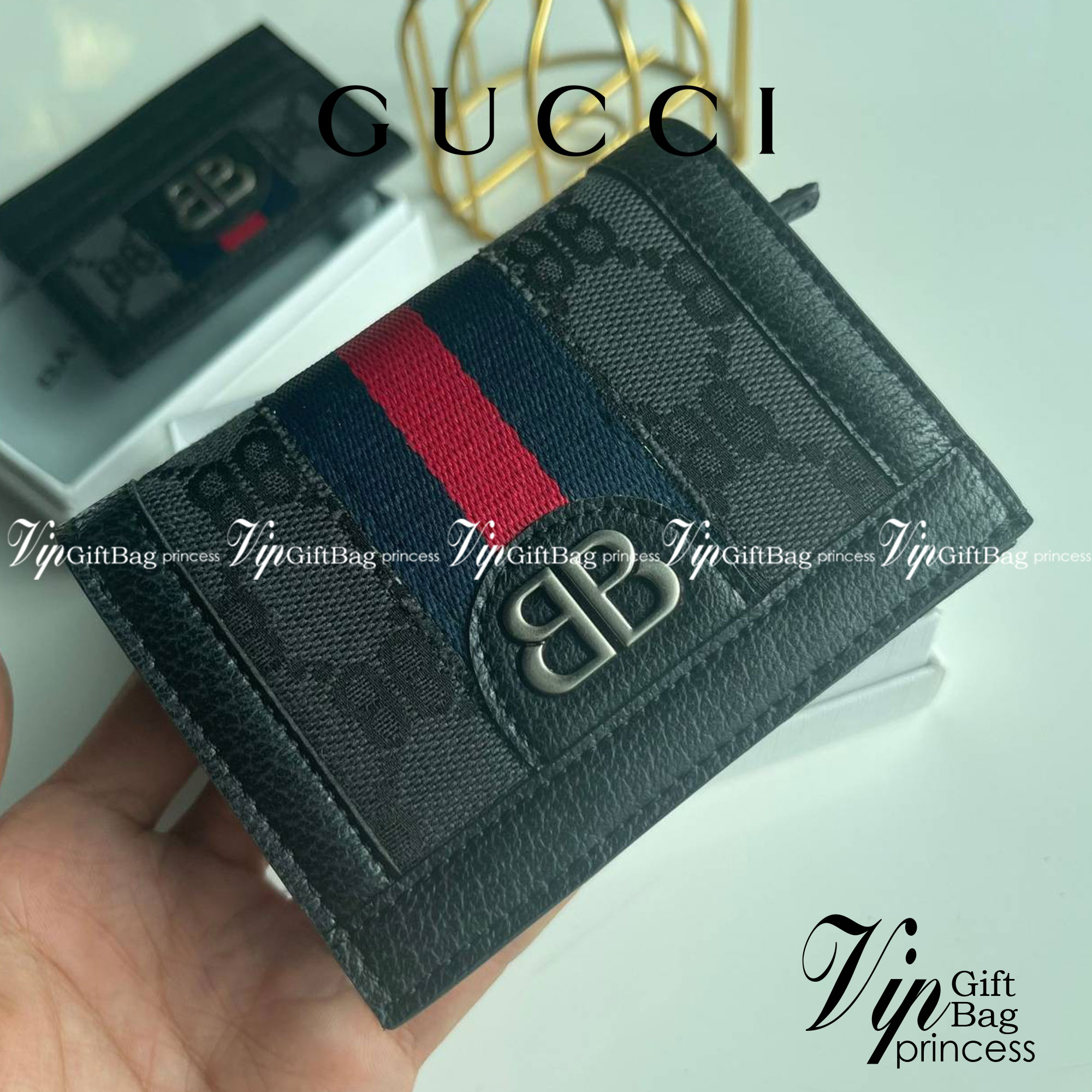 หนังแท้ Gucci X BALENCIAGA wallet The Hacker Project กระเป๋าสตางค์หนังแท้งานสวยมาก พร้อมส่งที่ไทย ภาพสินค้าถ่ายจากงานขายจริง ใช้งานต่างประเทศได้
