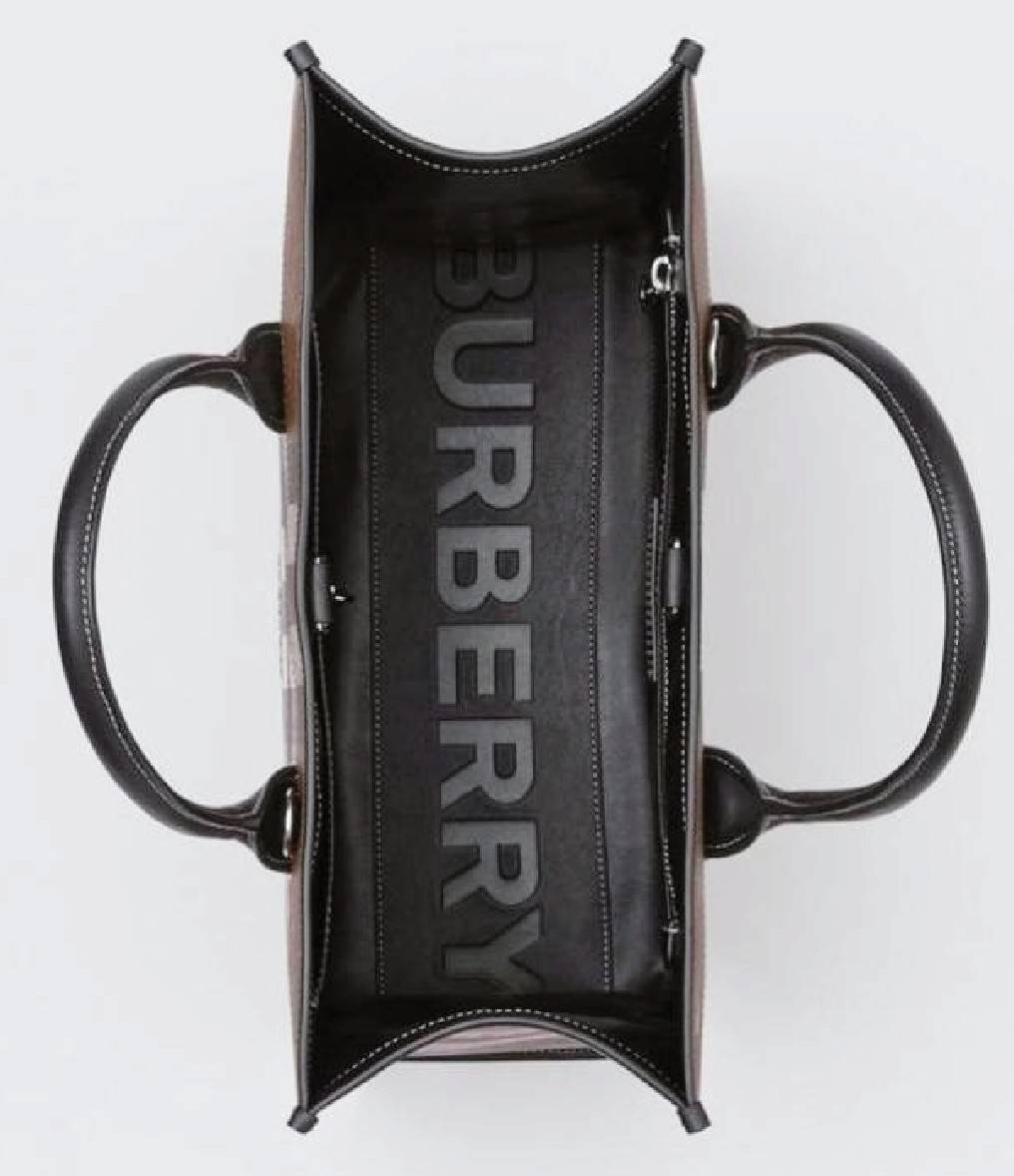 BURBERRY BORSA TOTE BAG / BURBERRY VINTAGE CHECK CANVAS TOTE BAG / BURBERRY FRAGRANCES MONOGRAM TOTE BAG กระเป๋าทรงโท้ทใบใหญ่