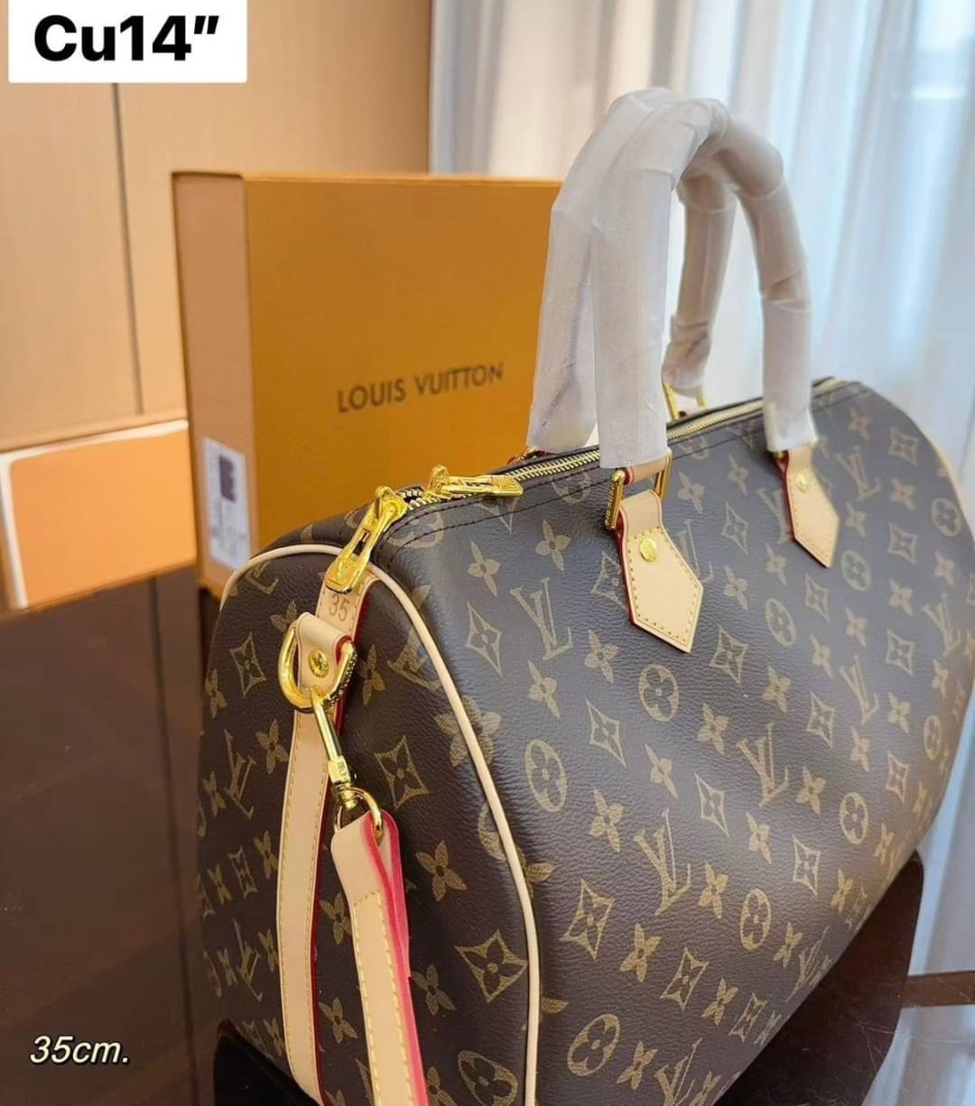 LV Speedy Bandoulière 35 bag กระเป๋าสะพายทรงหมอน ใบใหญ่จุของได้เยอะ รุ่นท็อปฮิต รูปทรงสวยตลอดกาล