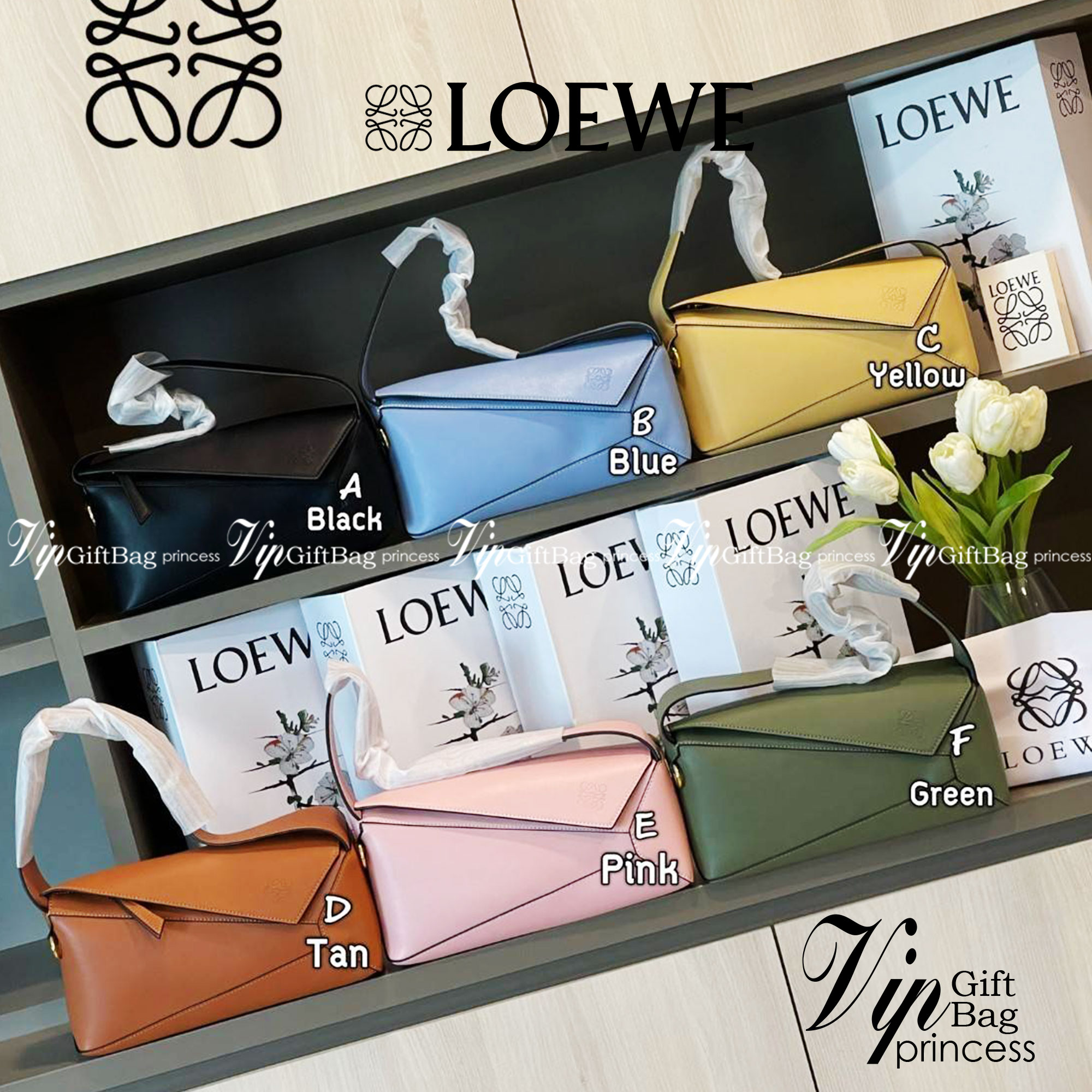 Loewe Puzzle Hobo bag กระเป๋ารุ่น Puzzle มีความพิเศษในหลายด้าน ไม่ว่าจะเป็นรูปทรงที่แปลกใหม่ มินิมอลด้วยโลโก้อนาแกรมแบบประทับ ดูหรู เป็นกระเป๋า Unisex ที่ไม่ว่าคุณจะเป็นผู้หญิงหรือผู้ชายก็ใช้งานได้ ลายกระเป๋าได้มาจากการนำหนังมาเย็บต่อกันทั้งหมด ถึงแม้ว่าข