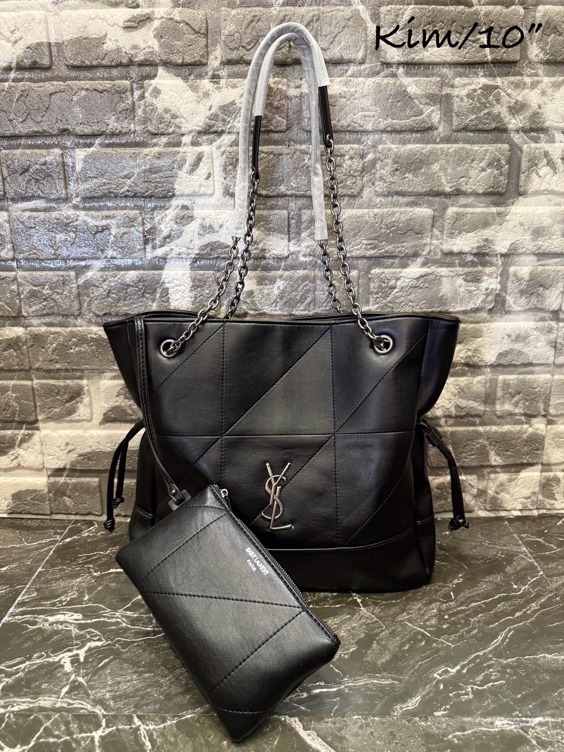 YSL Jamie shopping bag กระเป๋าสะพายทรงโท้ทใบใหญ่ เรียบหรู ดูปัง ดูแพง สีสวยคลาสสิคตัดกับอะไหล่สีทองได้อย่างลงตัว