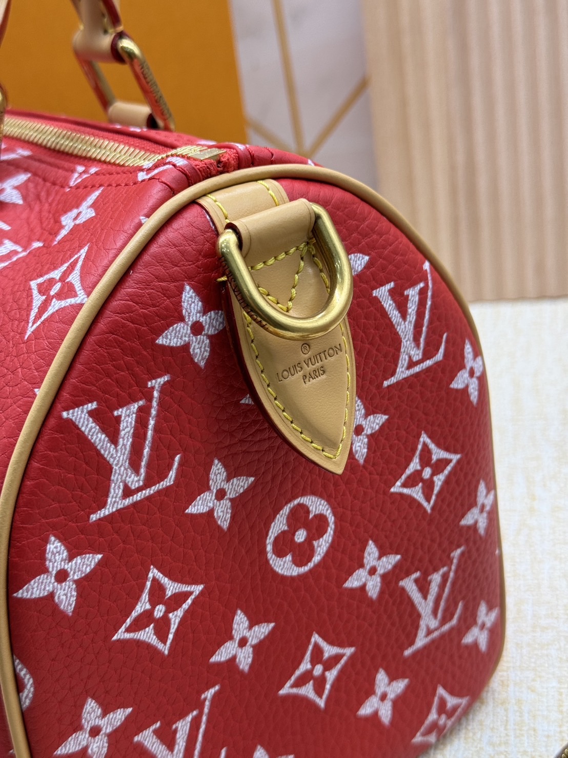 RUNWAY LV Speedy P9 Bandoulière 25 Soft Leather กระเป๋าสะพายสปีดี้รุ่นใหม่หรูหรา เกรดท็อปวีไอพี เกรดดีสุด 1:1 หนังแท้สวยงาม เก็บทุกรายละเอียด ใช้สลับแท้ ผ่านทุก ตม.