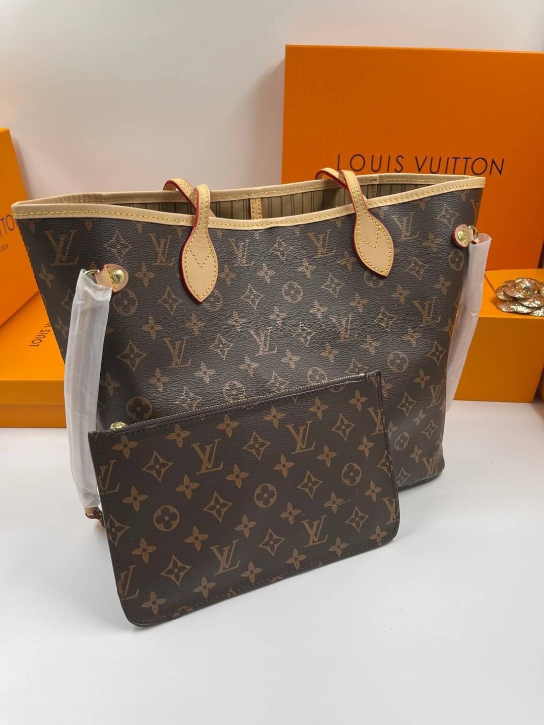 LV Neverfull GM Monogram 36cm / LV Shopping Bag พร้อมส่ง 4 สี **สินค้าเกรดออริจินอล 1:1 สลับแท้