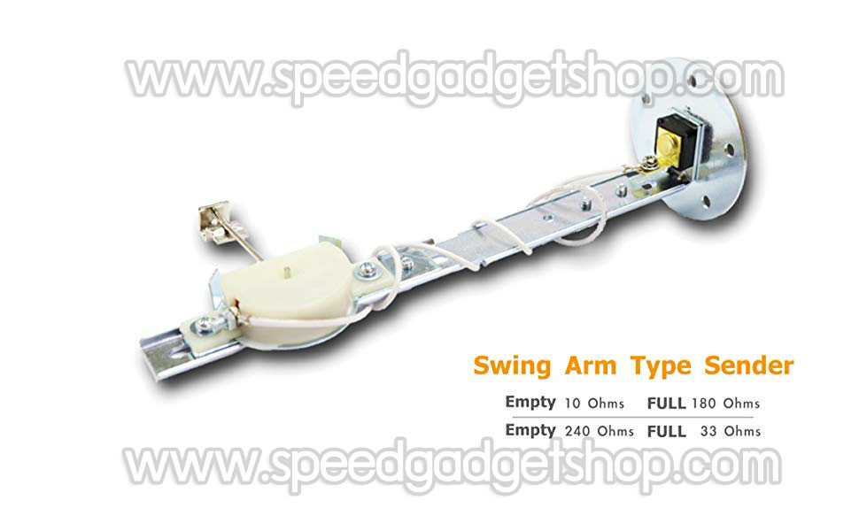 ลูกลอยวัดระดับน้ำมันเชื้อเพลิง วัดปริมาณน้ำมัน วัดน้ำมันในถัง Fuel level transmitter ความต้านทาน 240~33 ohms สำหรับถังความลึก 5" ถึง 27" (ปรับความยาวได้ตามความลึกของถัง)