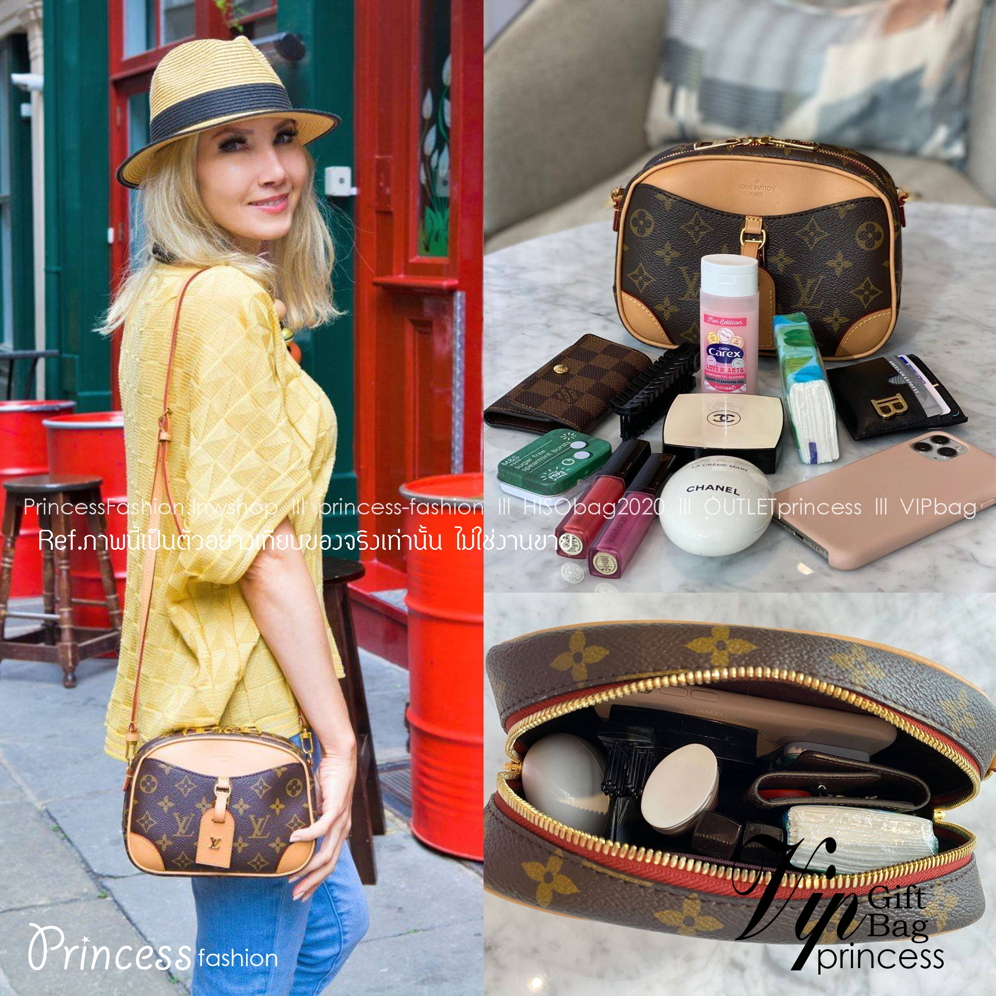 LV Deauville Mini Monogram Canvas bag เดอะเบสท์เซลเลอร์ ที่ใครก็ตามหา กับกระเป๋าสะพายทรงกล่อง ไซส์เล็กกะทัดรัด พกพาสะดวก รูปทรงสวยหรู วัสดุหนังแคนวาสสลับหนัง