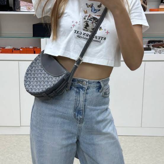 ORI หนังแท้ | GOYARD Hirondelle Bag กระเป๋าสะพายทรงครึ่งวงกลม ใข้งานได้หลายแบบทั้งในสไตล์ลําลอง