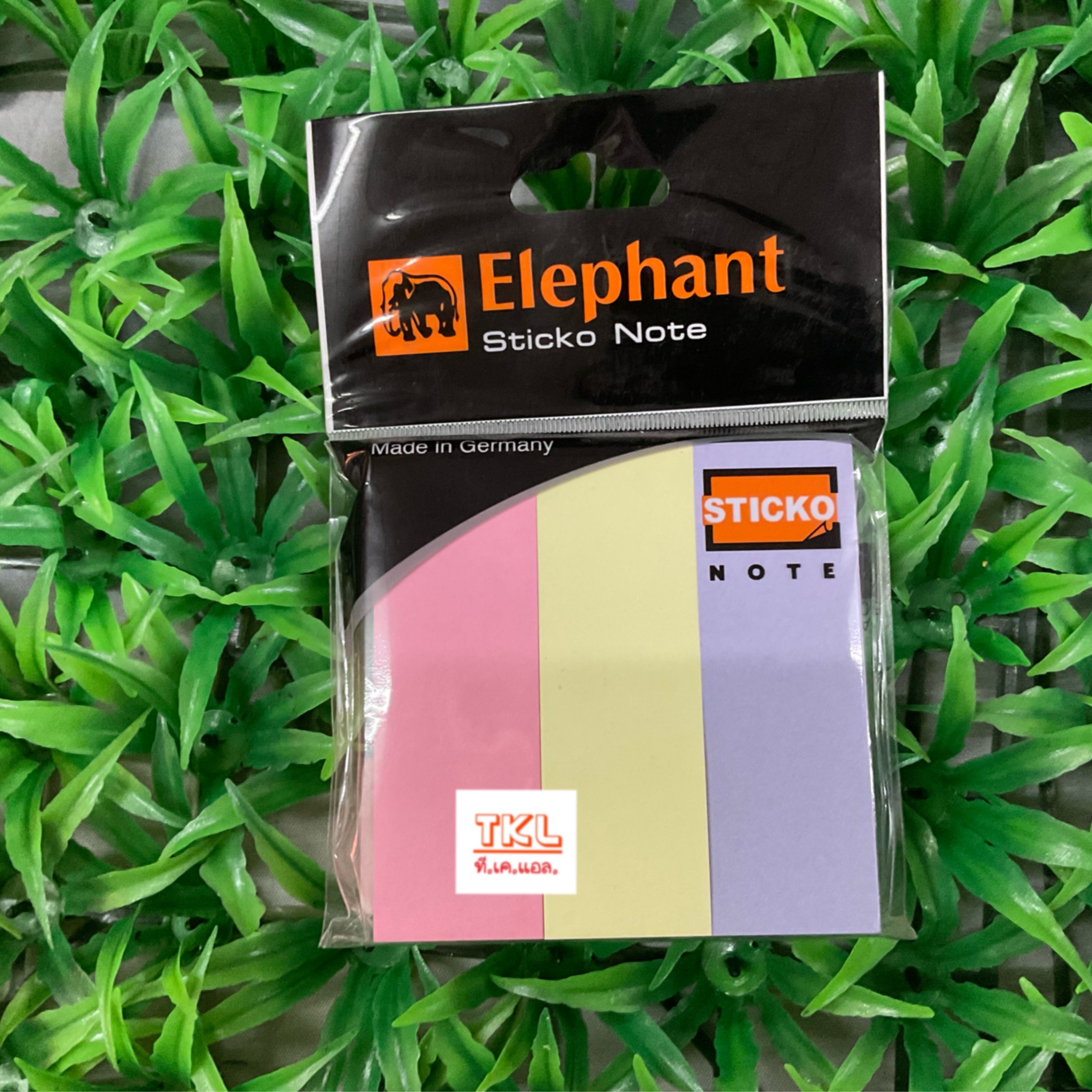 กระดาษโน๊ตกาวในตัว ตราช้าง สีพาสเทล 1x3 นิ้ว 300 แผ่น