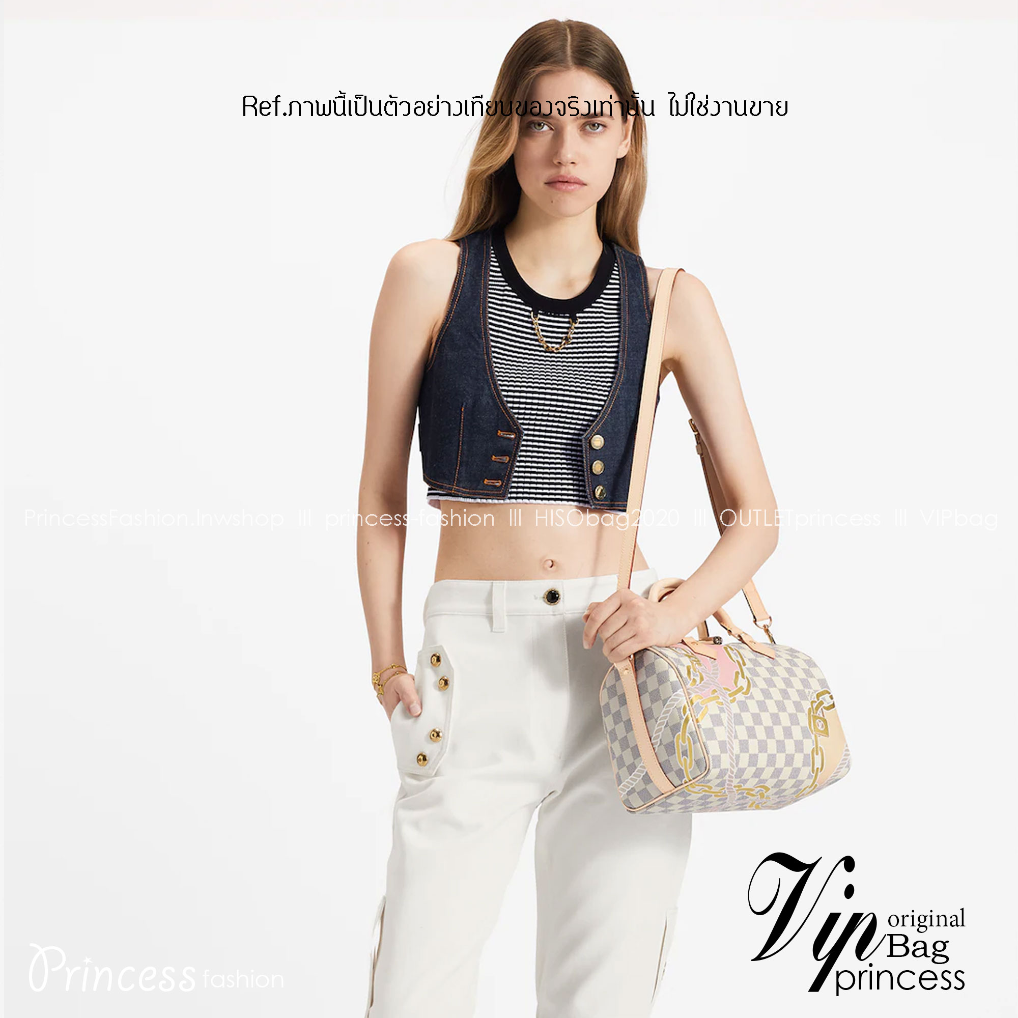 LV Speedy Bandouliere 25 Damier Azur Canvas - Handbags Spring Collection – Nautical กระเป๋าทรงหมอน รุ่นท็อปฮิต กับดีไซน์ใหม่ต้อนรับฤดูร้อน