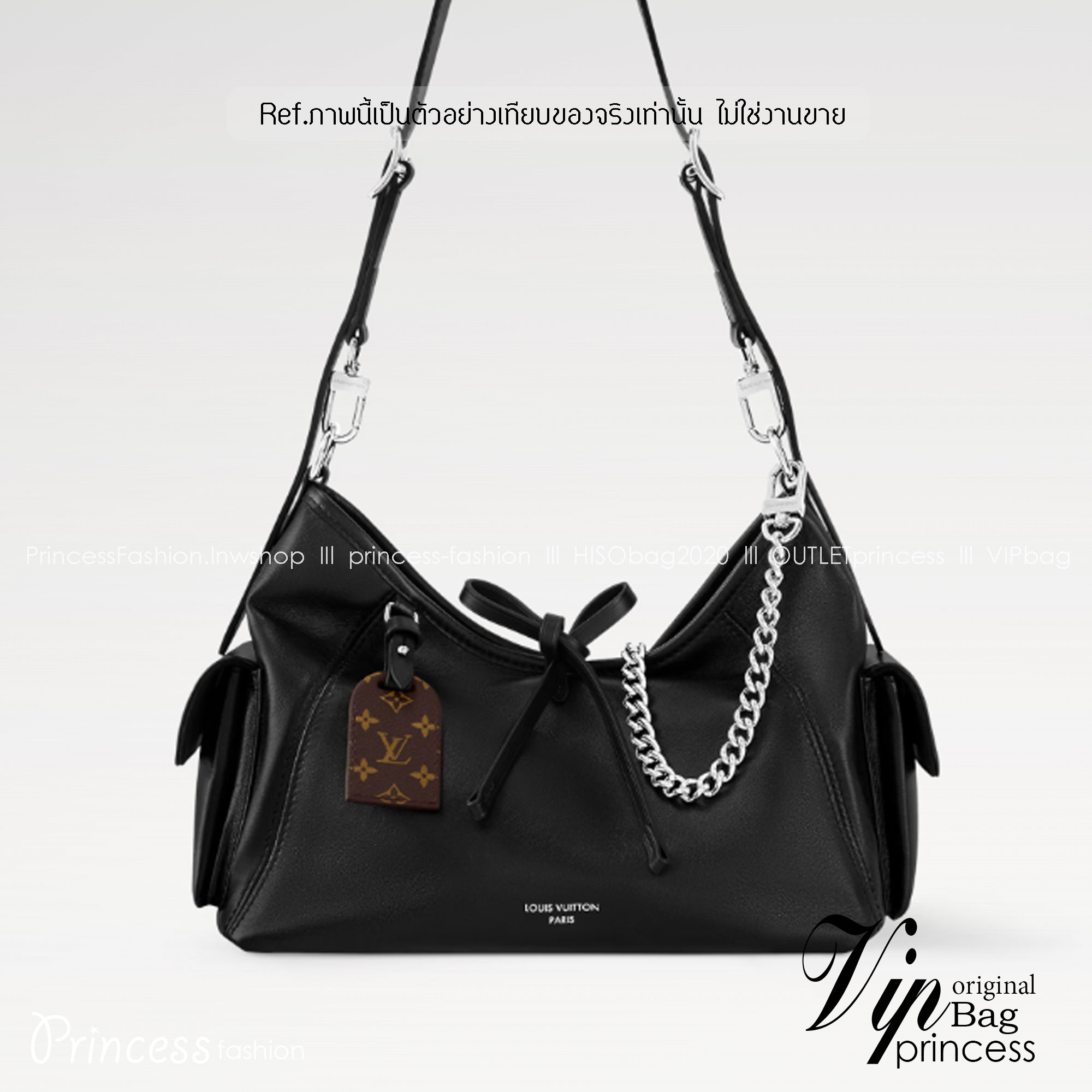 LV CarryAll Cargo PM Handbag 30cm dark allure กระเป๋าสะพาย จุของได้เยอะ เกรดออริ 1:1 ใช้งานต่างประเทศได้