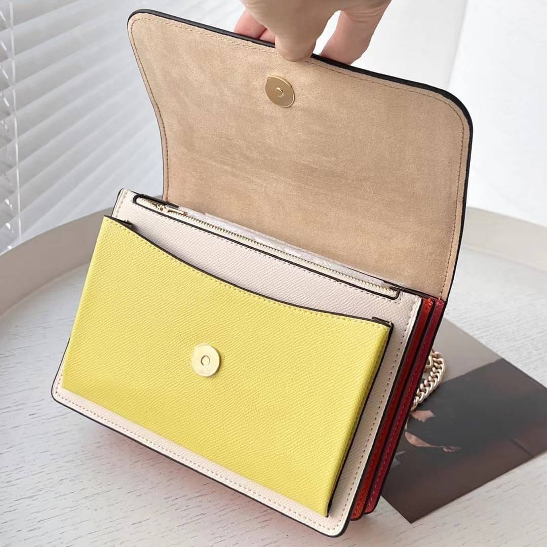 COACH KLARE CROSSBODY IN COLORBLOCK (COACH C8630) GOLD/CHALK MULTI พร้อมส่งที่ไทย