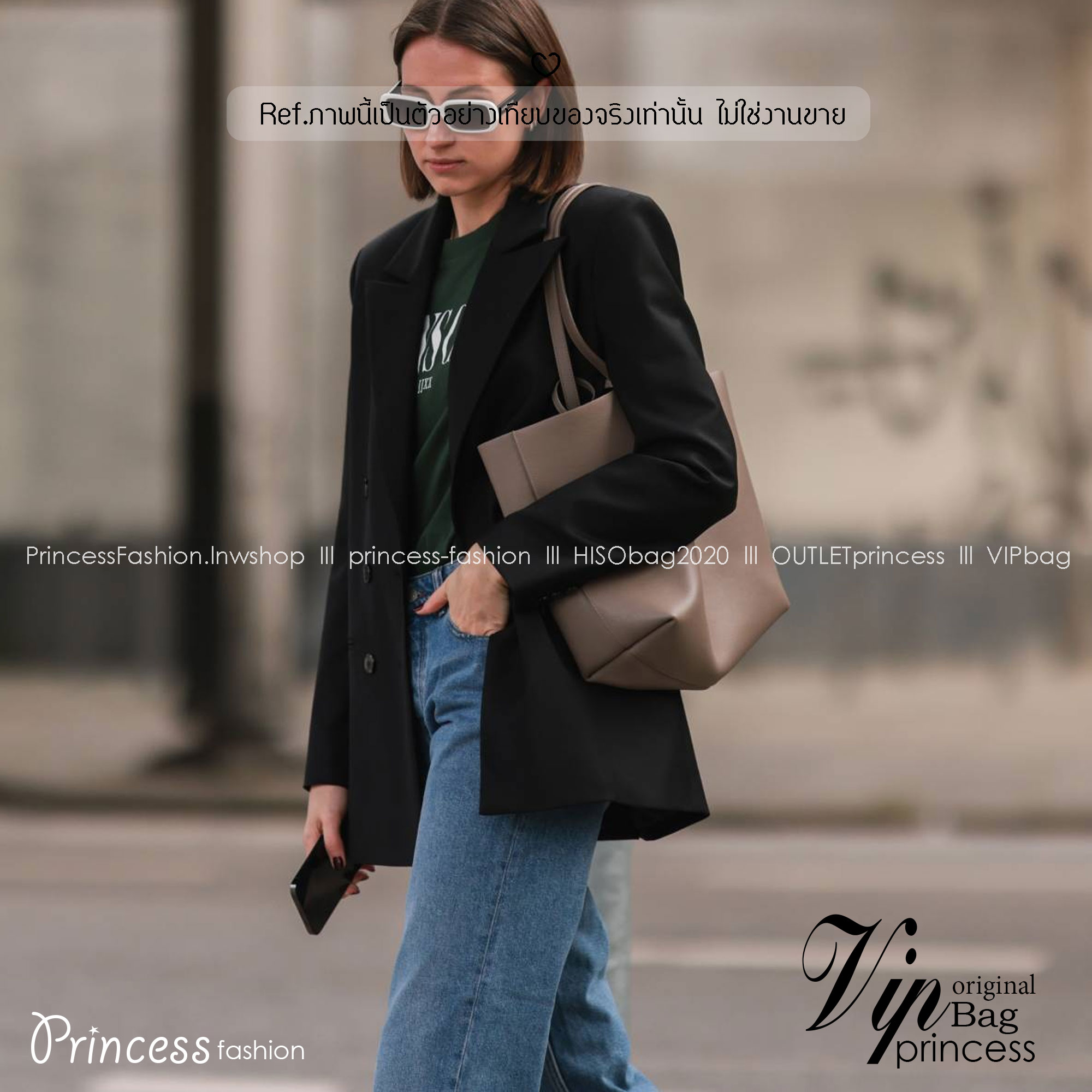 YSL Shopping Large Tote Bag กระเป๋าทรงโท้ทใบใหญ่หนังแท้ ภายในโล่งกว้าง จุของได้เยอะ เรียบหรูทรงสวย ดีไซน์ออกมาให้ใช้งานได้ทุกลุค ทุกโอกาส สวยคมชัดทุกสี