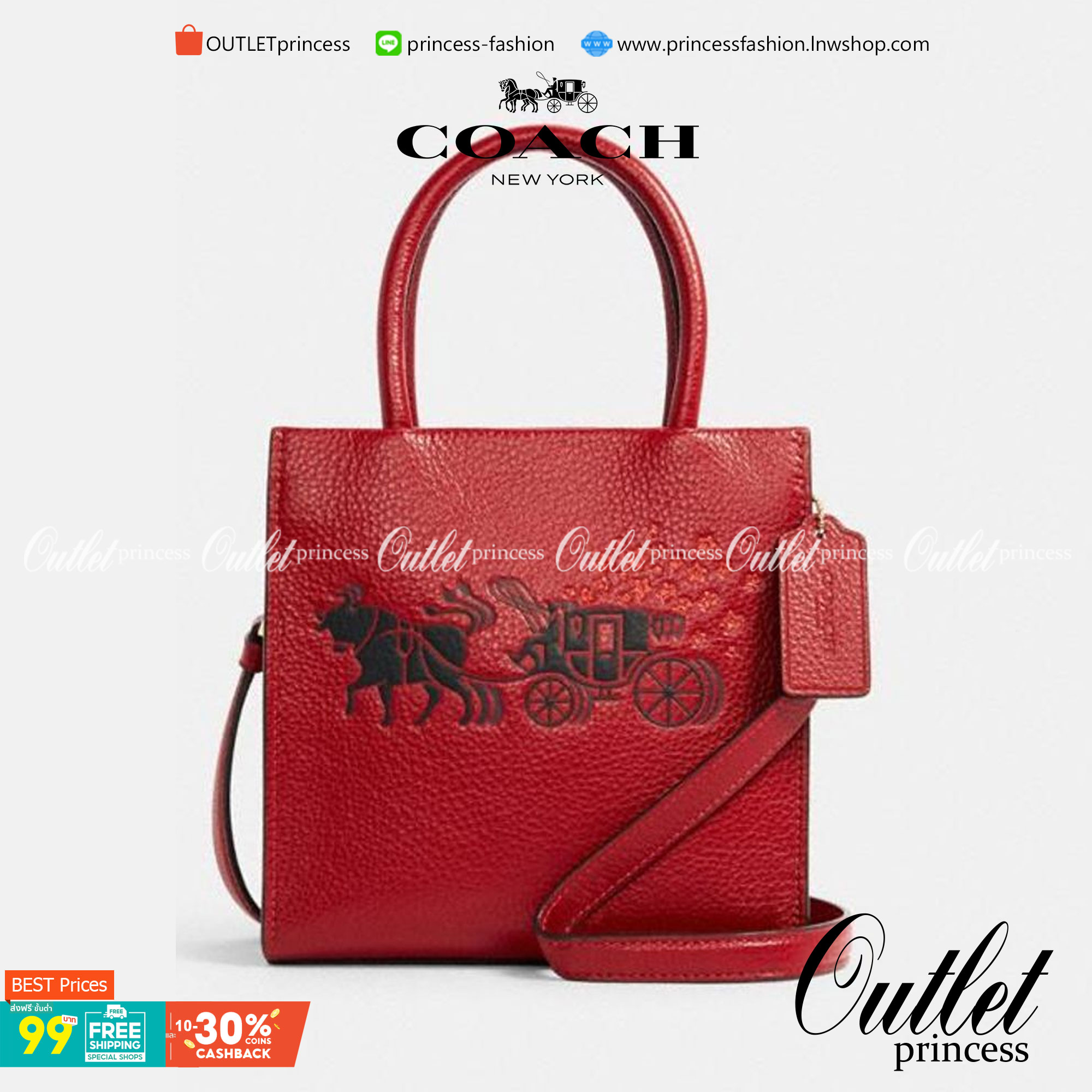 COACH MINI CALLY CROSSBODY IN SIGNATURE ((3599, 2184, 5693, 2134, 2183)) พร้อมส่งที่ไทยทันที! กระเป๋าสะพายครอสบอดี้ร์ กระเป๋าครอสบอดี้โท้ทมินิไซส์ รุ่นใหม่สุดฮอต!! ใบจริงคือน่ารักม้ากกกก!! สวยอยู่ทรง น่ารักน่าใช้ ทรงTote ปากกระเป๋าเปิดปิดแบบแม่เหล็ก ภายใน