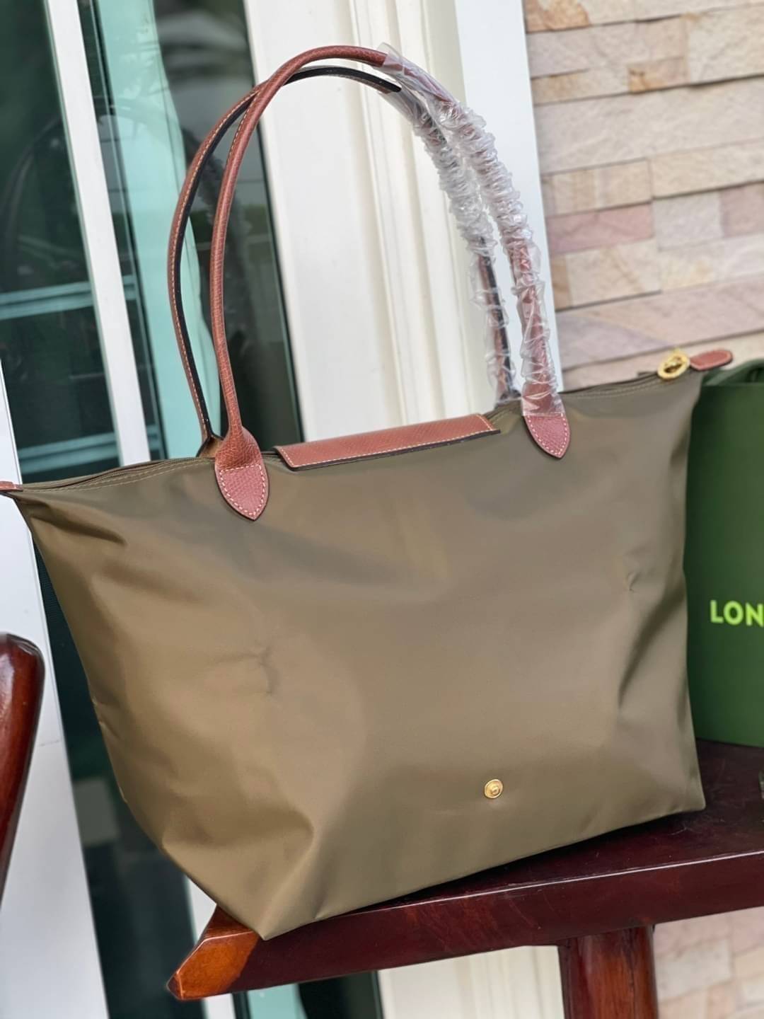 LONGCHAMP LE PLIAGE ORIGINAL SHOULDER BAG L (หูยาว ฝาน้ำตาล) กระเป๋าสะพายไหล่ รุ่น Original มีเอกลักษณ์อันโดดเด่นของรุ่นไอคอนนิค