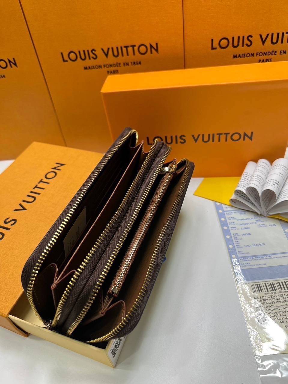 ORI หนังแท้ | LV Zippy Wallet Damier Ebene / Epi Leather Zippy Wallet / Zippy Wallet Monogram / LV Long Wallet กระเป๋าสตางค์ใบยาวซิปรอบ กระเป๋าสตางค์ผู้หญิง