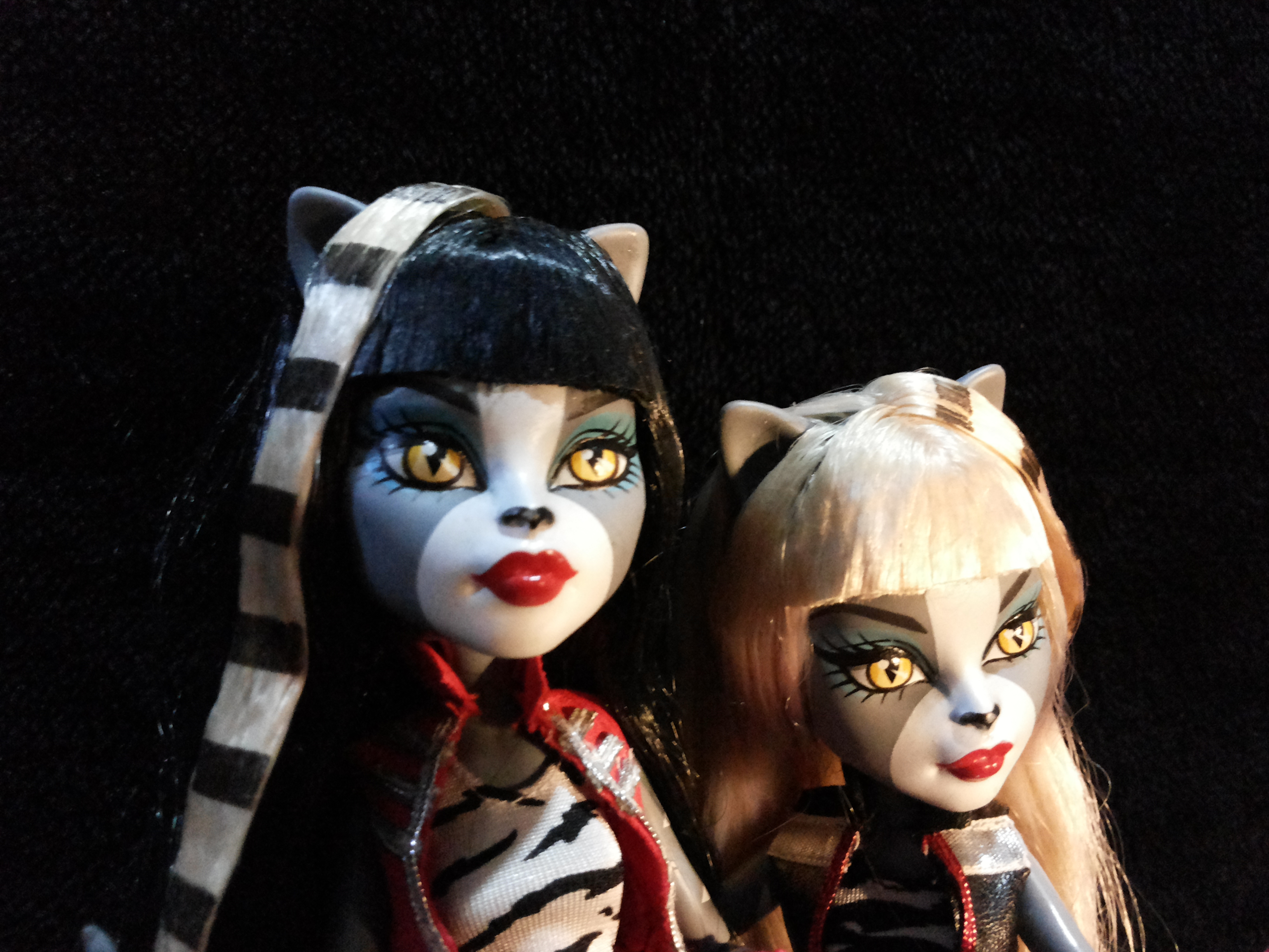 Monster High 1st Wave_Meowlody and Pursephone ตุ๊กตามอนสเตอร์ไฮแท้มือสองสภาพดีมาก
