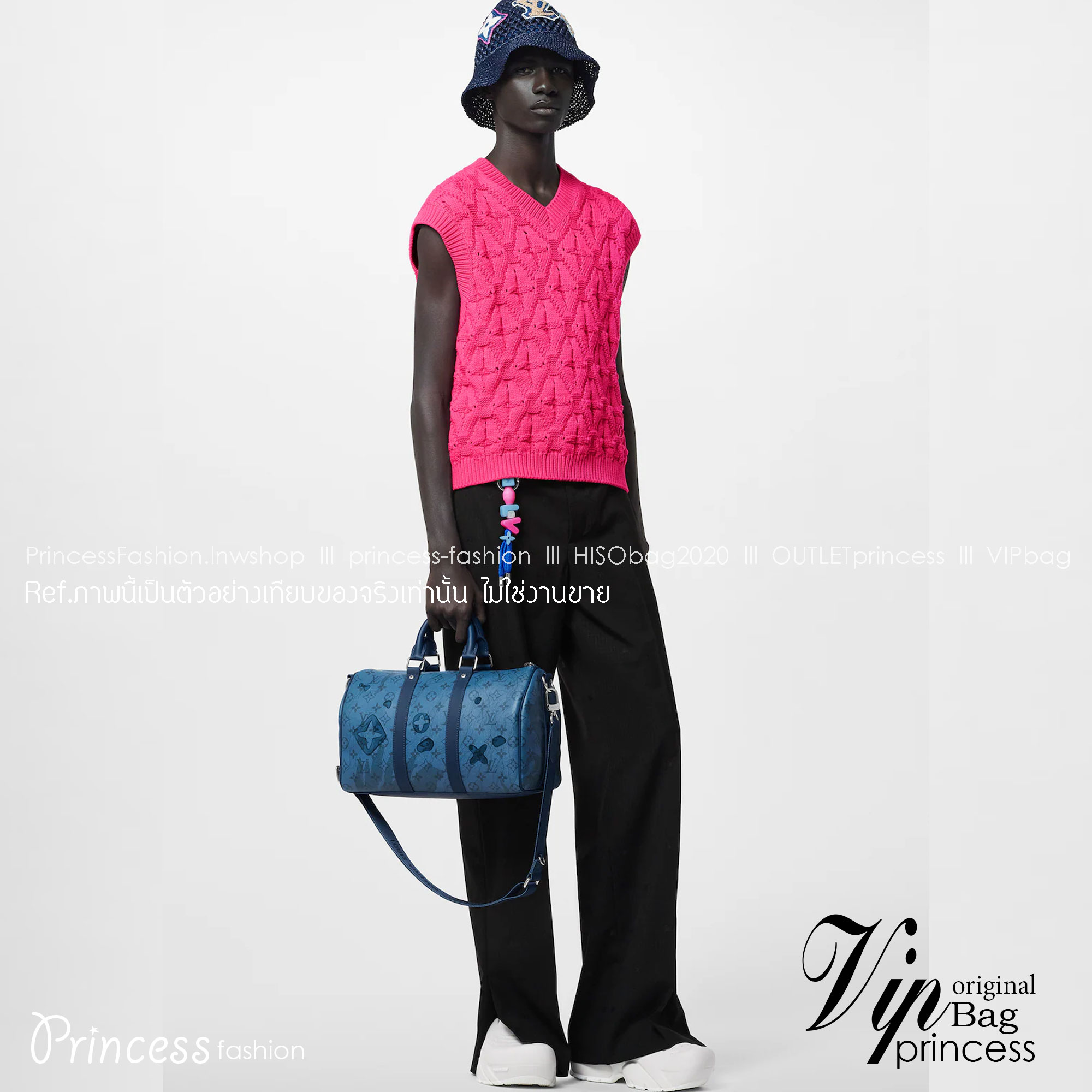 LV Keepall Bandoulière 35 Abyss Blue Monogram Aquagarden / LV Travel Bag เกรดท็อปออริจินอล มีความละเอียดของเนื้องานมากที่สุด ปราณีตตรงปกทุกใบ ใช้สลับของแท้ได้ ใช้งานต่างประเทศได้ เข้าออกผ่านทุก ตม. สุดยอดเดอะเบสท์ไอเท็ม สวยหรู ผู้ดี หรูหรา ดูแพงมาแต่ไกล