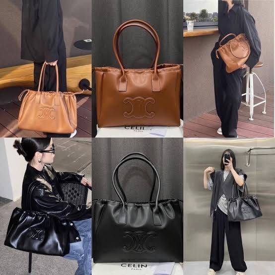 Celine cabas drawstring cuir triomphe in Smooth Calfskin / celine shopping bag เป็นกระเป๋าที่ดีไซน์คลาสสิก เรียบหรู ไม่ตกยุค โดดเด่นเพราะมีโลโก้อยู่ตรงกลาง ออกแบบมาให้ใส่ของใช้ในชีวิตประจำวัน ซึ่งคุณสามารถใช้เป็นกระเป๋าถือหรือสะพายไหล่ก็ล้วนเก๋และมีความคล