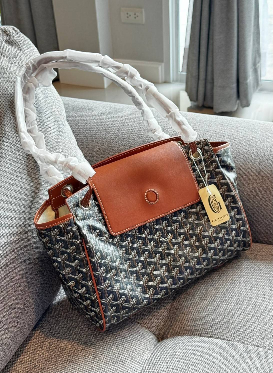 พร้อมส่ง 8 สี GOYARD Rouette Souple Bag 30cm กระเป๋าสะพายแบรนด์หรูสัญชาติฝรั่งเศส 🧡 เกรดออริจินอล 1:1 สลับแท้ ใช้งานต่างประเทศได้