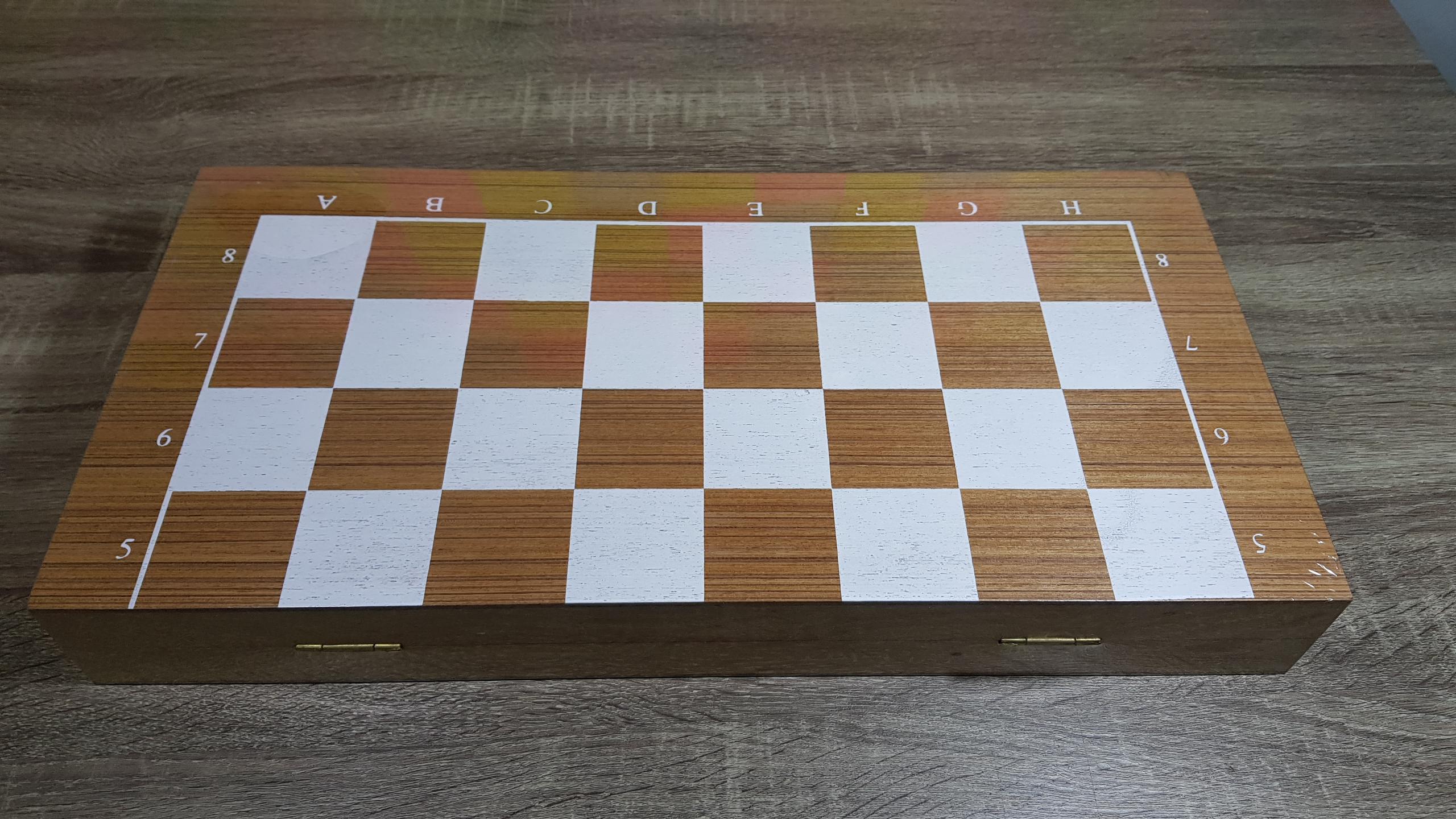 กระดานหมากรุกสากลไม้พับได้ช่อง 5x5 Cm.