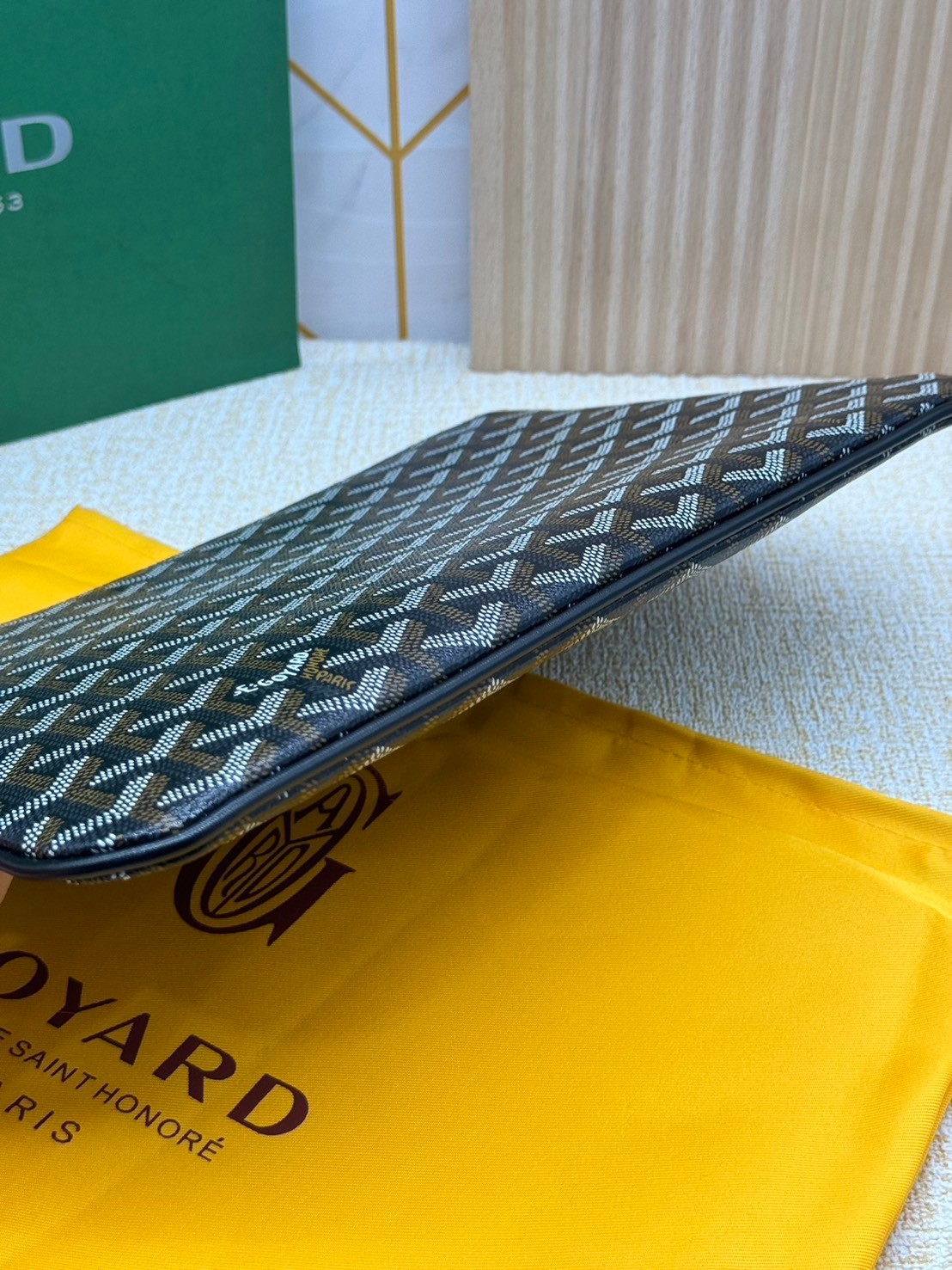 พร้อมส่ง GOYARD CLUTCH BAG unisex 30cm กระเป๋าคลัช ใช้ได้ทั้งชายหญิง เกรดออริ สลับแท้ 1:1 ใช้ต่างประเทศได้ ภาพถ่ายจากงานขายจริง