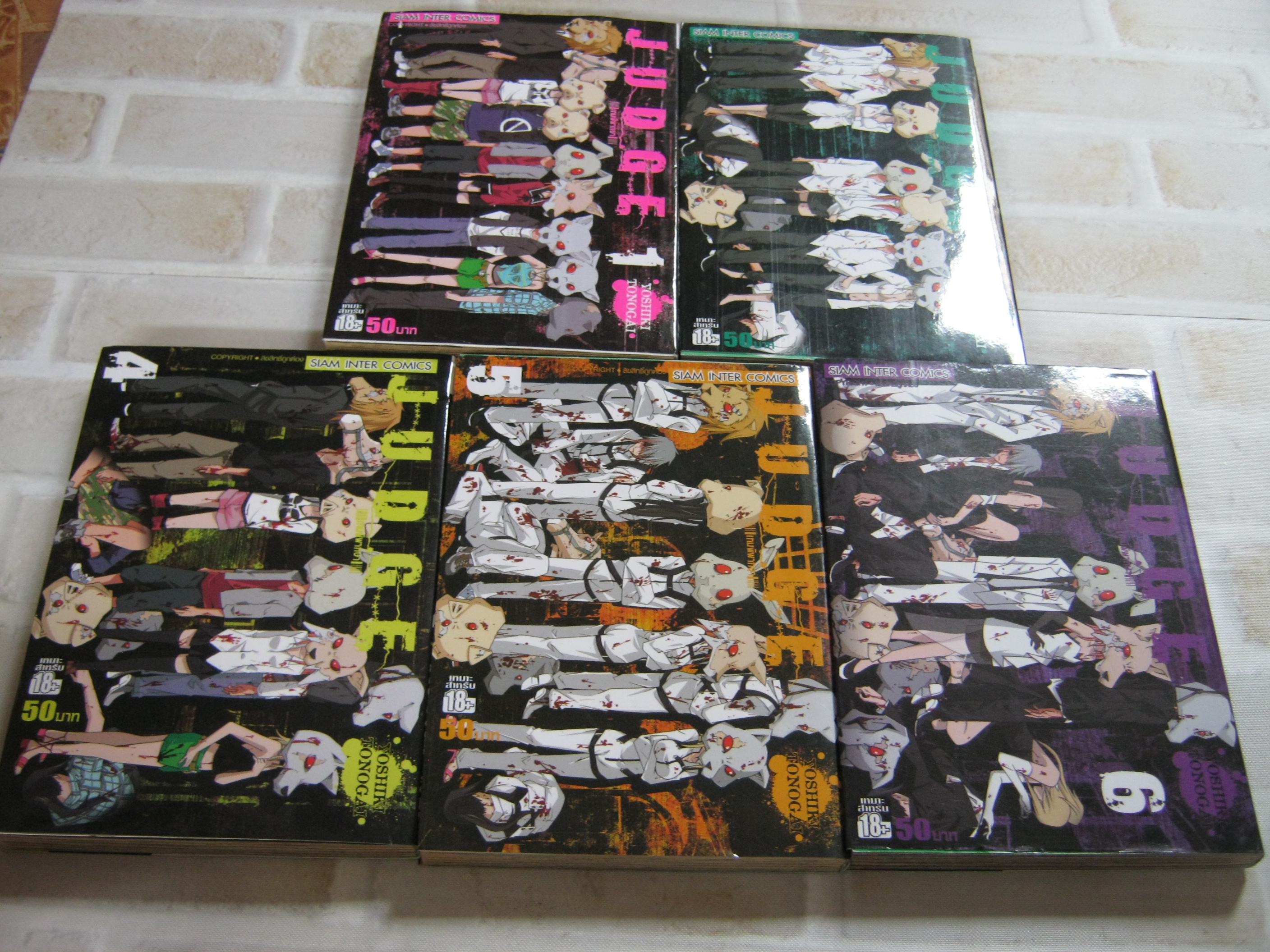 JUDGE เกมพิพากษา ชุด เล่ม 1,3,4,5,6 ขาดเล่ม 2 ( 6 เล่มจบ ) Yoshiki Tonogai เขียน***สินค้าหมด***