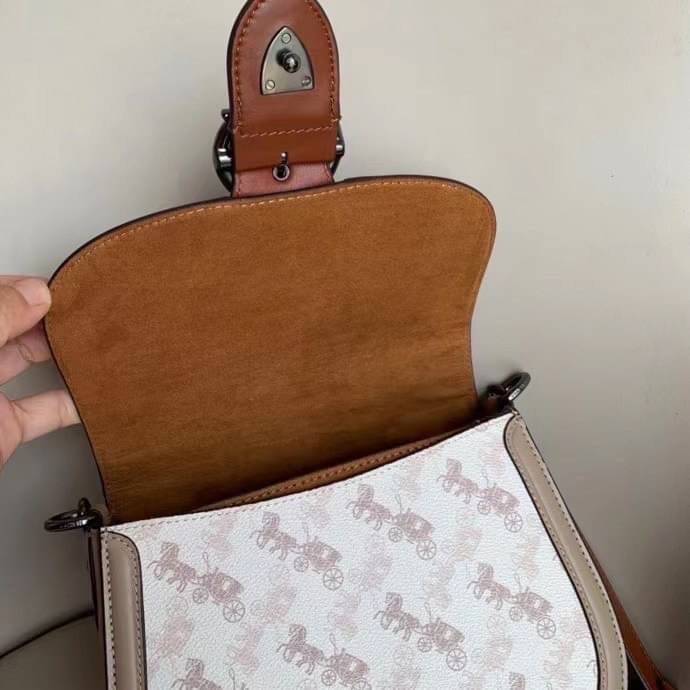 COACH 0745 Printed coated canvas and glovetanned leather