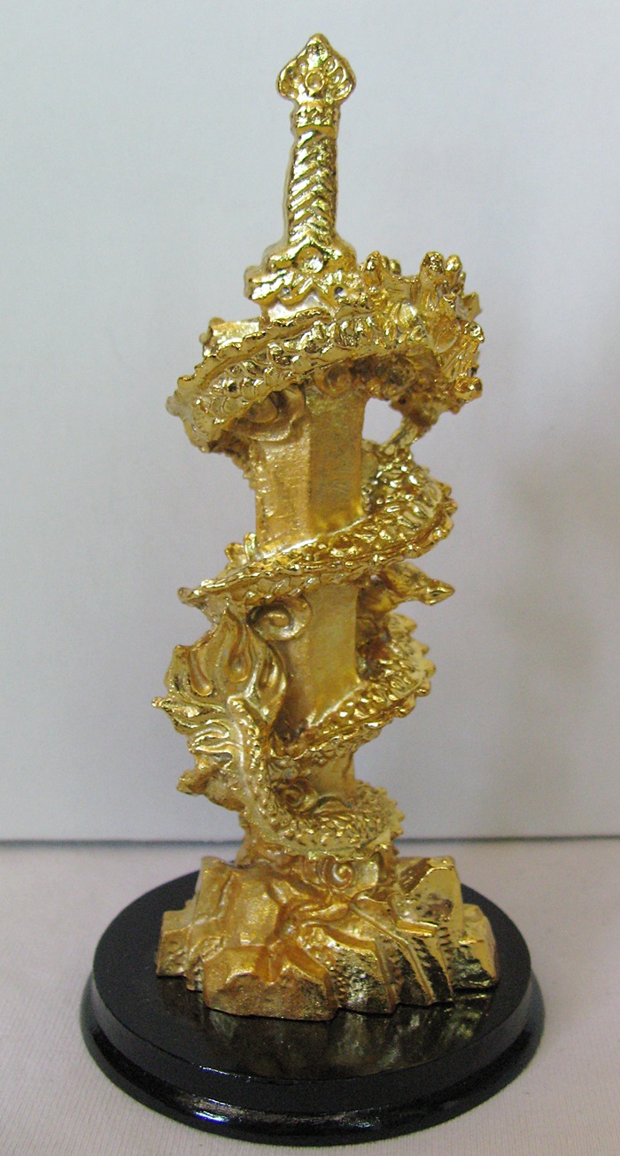 สินค้าหมดค่ะ มังกรพันดาบเสริมพลังอำนาจ-ฝ่าฟันอุปสรรค แก้ชงปีวอก ปี2559 ค้าขายร่ำรวย มีความโชคดีค่ะ