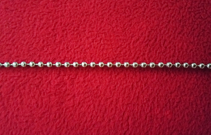 สินค้าหมดค่ะ สร้อยคอสแตนเลสลายไข่ปลาแบบยาว ความยาวทั้งเส้น 24 นิ้ว(ใส่พระได้1องค์)ค่ะ