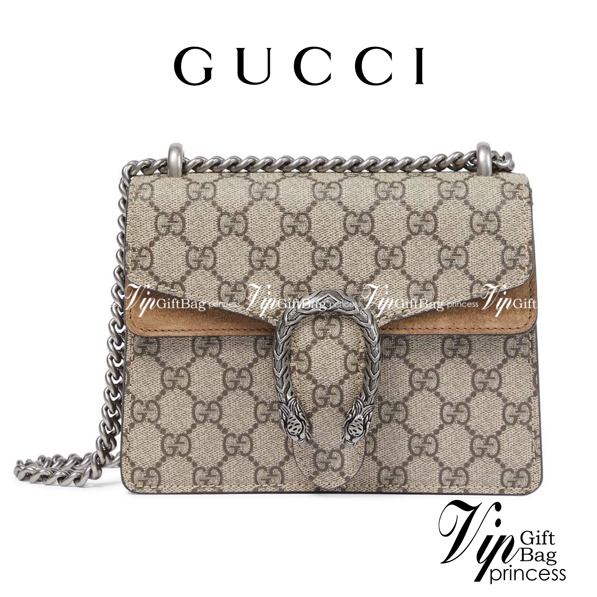 Gucci Mini Dionysus GG Shoulder Bag น้องมินิ ไซส์เล็กสุดเลิศ จัดให้แล้วจ้า!! ฮอตสุดไม่มีใครเกิน สวยจริงไม่ทิพย์!! GC CROSSBODY BAG WITH GWP สุดคุ้มกับกระเป๋าสะพายรุ่นที่สาวๆต้องไม่พลาด!! ดึงดูดและสะกดสายตาด้วยอะไหล่ดีเทลหรูรูปหัวสิงโต วัสดุหนังแคนวาส ทนทา
