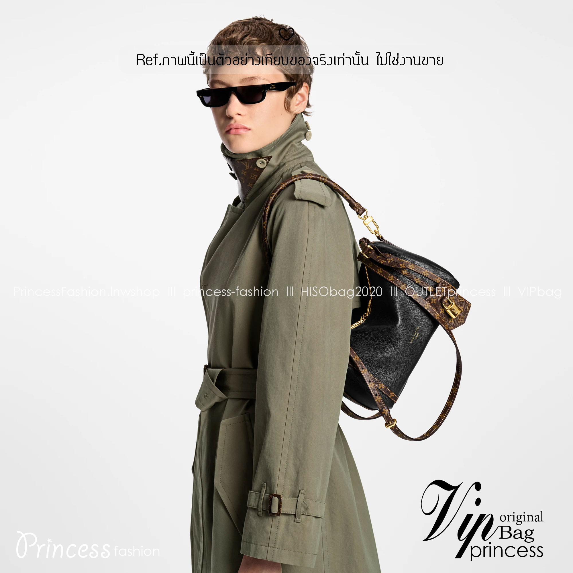 ORI หนังแท้ | LV Express PM Bag 25cm กระเป๋าสะพายทรงหมอนสปีดี้ดีไซน์ใหม่ล่าสุด โฉบเฉี่ยว แต่งคาดหน้าโมโนแกรมโดดเด่น ตัวกระเป๋าสีพื้นตัดกันอย่างลงตัว พร้อมหูแบบจับยาวถอดได้จะถือหรือคล้องไหล่ก็เก๋