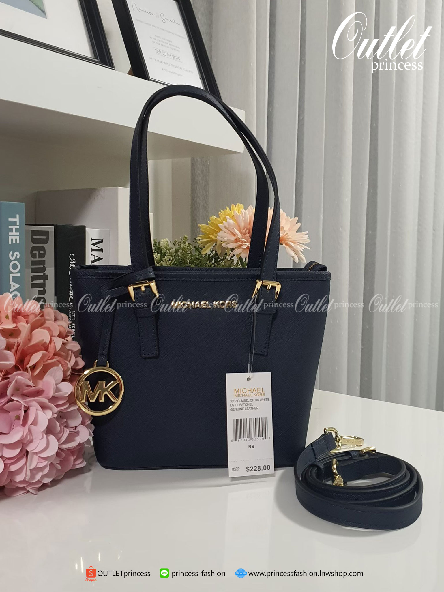 ของแท้ 100% Micheal Kors Genuine Leather Mini Tote Bag