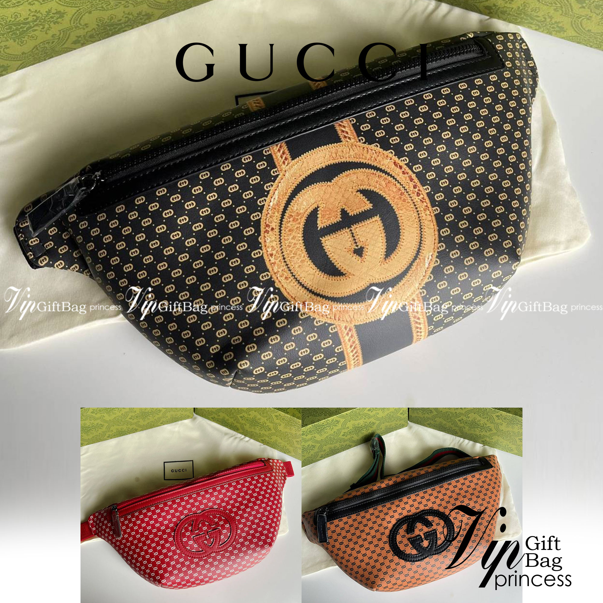 หนังแท้ GUCCI BELT BAG / GG BELT BAG กระเป๋าคาดอก/คาดเอว รุ่น Unisex ใช้ได้ทั้งหญิงชาย ภายในเป็นช่องโล่งกว้าง ใบใหญ่ขนาดมาตรฐานจุของได้เยอะ สายสะพายปรับได้ตามตัว ใบจริงเห็นแล้วหลงรัก คุ้มค่าที่สุด อีกรุ่นหนึ่งที่หลายคนตามหา งานออริสวยมาก ทำจากหนังแท้ สามา