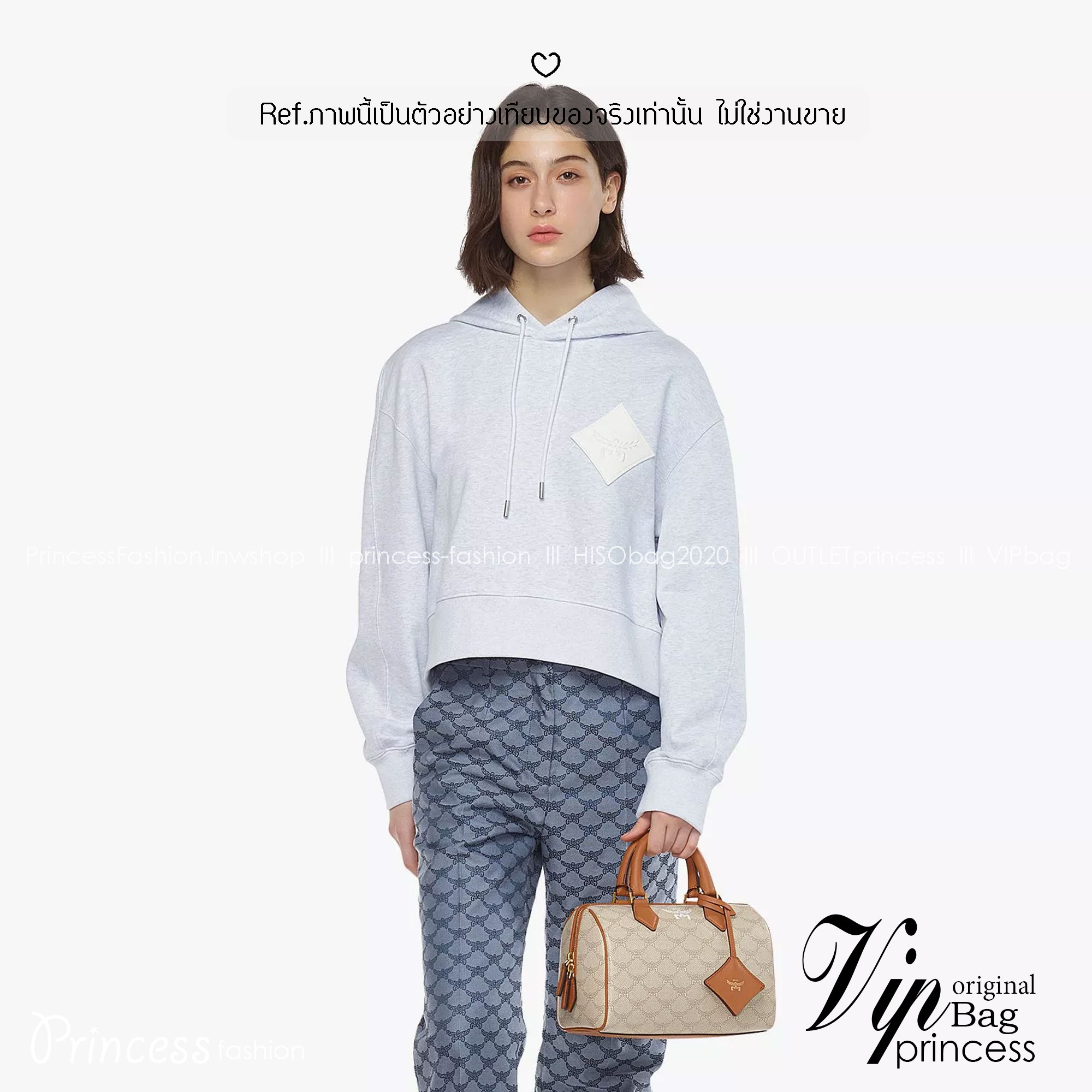 Small M.C.M Ella Boston bag in Lauretos pattern กระเป๋าทรงหมอนยอดฮิต คอลเลคชั่นใหม่ ไม่มีเอ้าท์ เกรดท็อปออริ 1:1 สลับแท้ ใช้งานต่างประเทศได้