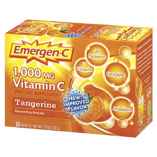 (Pre-order) Alacer Emergen-C 1000 mg Vitamin C, Tangerine 30 packets