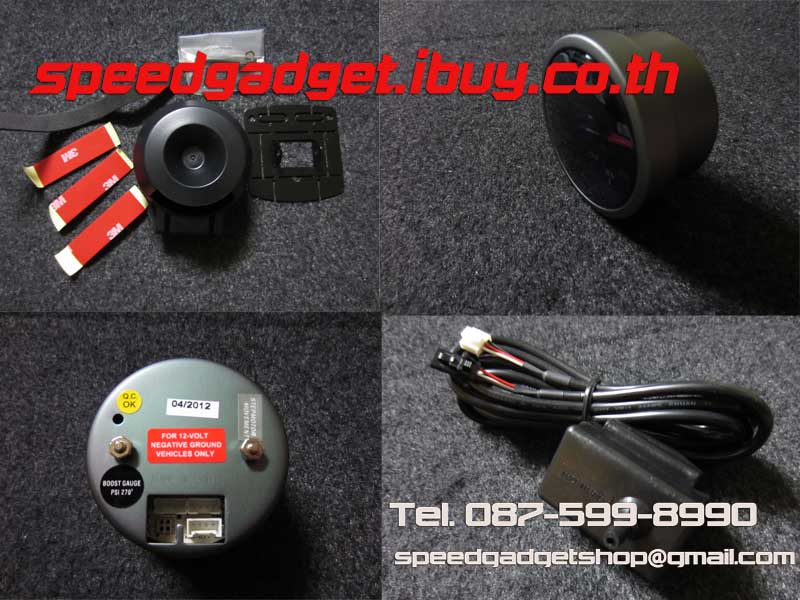 เกจ์วัดบูสต์ เทอร์โบ หน้ามืด 60 mm boost turbo