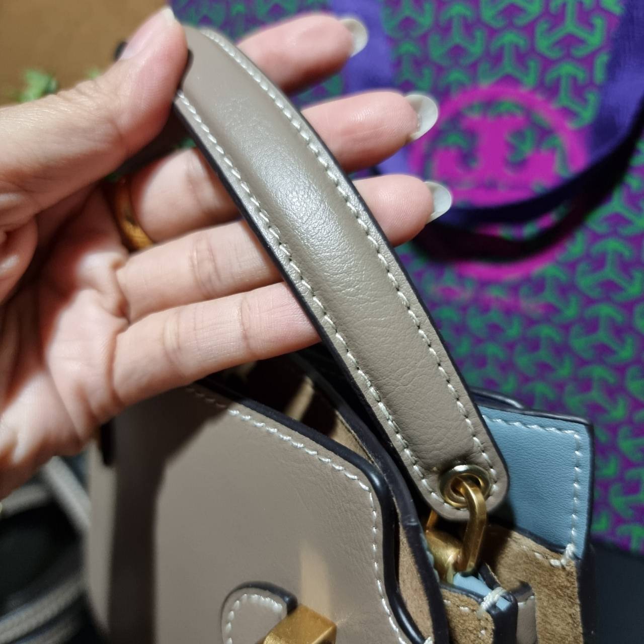 ของแท้ 💯% TORY BURCH LEE RADZIWILL PETITE DOUBLE BAG (CLAM SHELL)