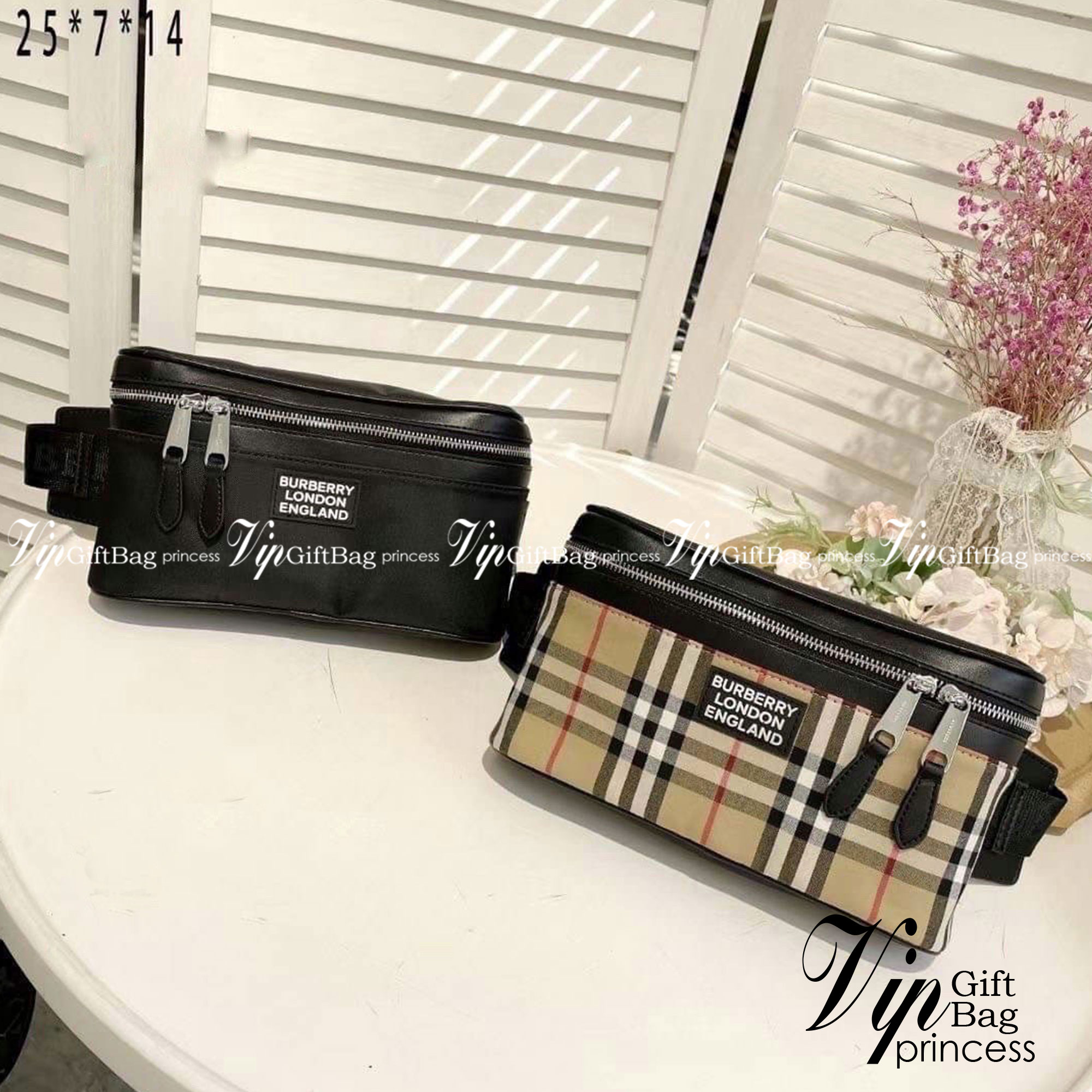 BURBERRY BELT BAG Vintage retro check กระเป๋าคาดอก คาดเอวลายแบรนด์ มาใหม่ ผ้าไนลอนสลับหนังอย่างดี ซิปหน้า น้ำหนักเบา ทรงสวย สามารถใช้ทั้งผู้หญิง ผู้ชาย เป็นอีกรุ่นที่ขายดี ขนาดกำลังดี ใส่ของจุกจิกได้เยอะ สวยเป๊ะปั๊มทุกจุด สุดฮิตผู้หญิงสะพายได้ผู้ชายสะพายด