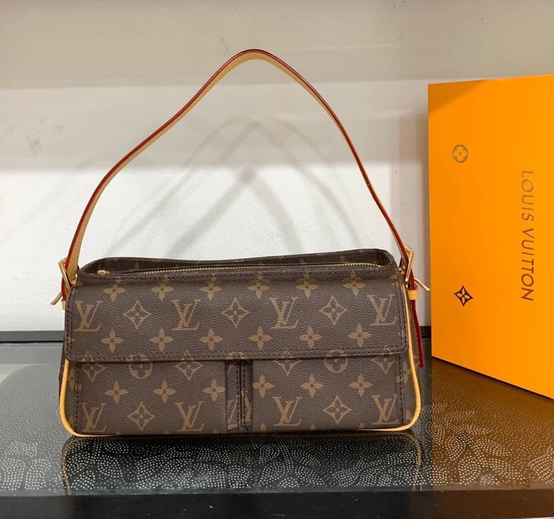 LV VIBA CITE MM Monogram เกรดออริจินอล กระเป๋าสะพายไหล่งานแบรนด์ รุ่นวินเทจ เป๊ะ ปัง ปั้มทุกจุด สวยหรูดูแพง ตามแบบฉบับแบรนด์ ภาพถ่ายจากงานขายจริง ใช้งานต่างประเทศได้