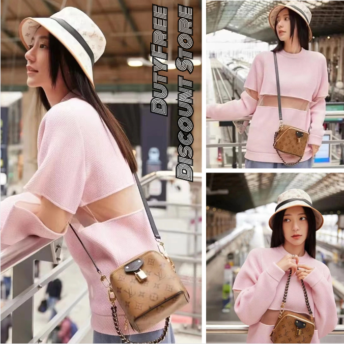 LV Just In Case Bag Monogram Reverse Canvas กระเป๋าสะพายใบเล็ก รุ่นใหม่ เกรดออริ 1:1 ใช้งานต่างประเทศได้