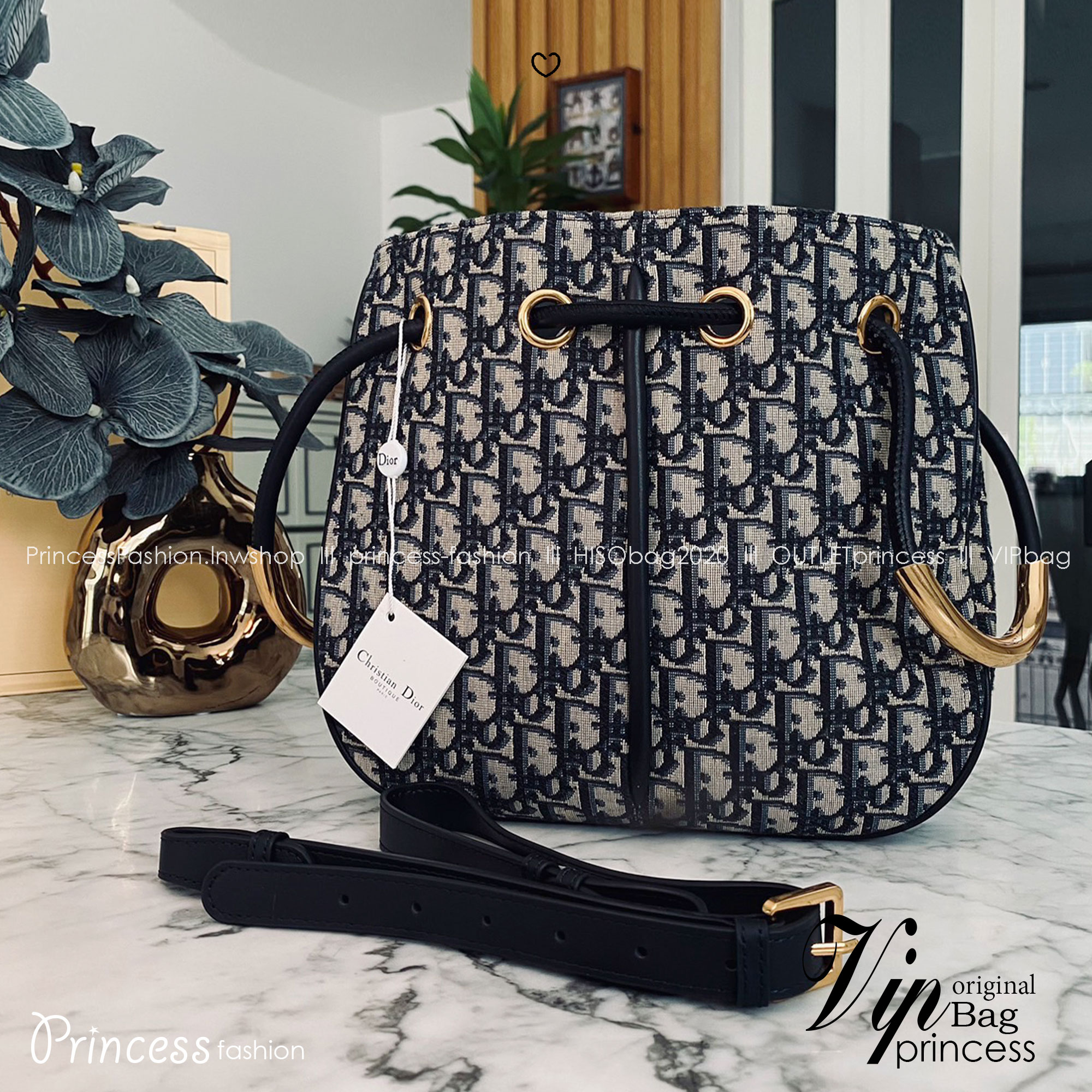 Medium Dior Nolita Bag Blue Dior Oblique Jacquard กระเป๋าสะพายทรงโท้ทรุ่นใหม่ New for Fall 2024 งานผ้าทอลายแบรนด์อย่างปราณีต สวยหรูเป็นเอกลักษณ์ตามแบบฉบับแบรนด์