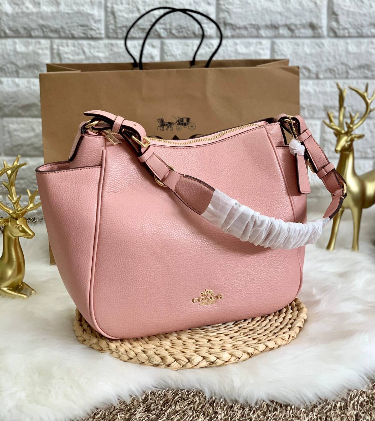 สินค้าออกใหม่ พร้อมคอลเลคชั่นสีใหม่ล่าสุดค่ะ! COACH RORI SHOULDER BAG ((C2855)) พร้อมส่งที่ไทย สวยก่อนใครแน่นอนค่ะ! กระเป๋าสะพายไหล่ หนังแท้ชั้นดีที่สุด หนังนิ่ม ทรงสวย หลงรักแน่นอนค่ะ