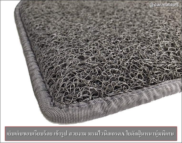 พรมดักฝุ่นไวนิล JEEP WRANGLER (2018-28) พรมดักฝุ่นในรถ สีดำ เกรดA หนานุ่ม 5ชิ้น