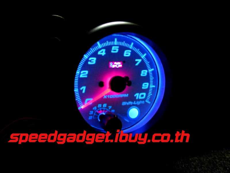 เกจ์วัดรอบ 3 นิ้วครึ่ง บอดี้ดำ หน้าขาว ตัวใหญ่