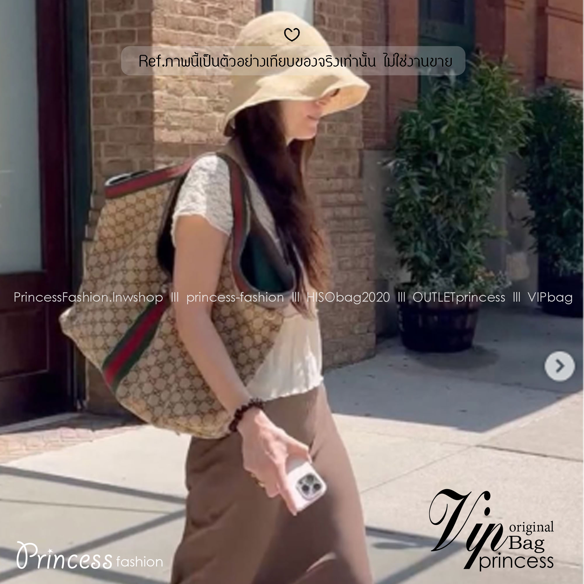 Gucci Giglio Medium tote bag กระเป๋าทรงสะพายทรงโท้ทใบใหญ่ สีใหม่เขียวรับทรัพย์ ดีไซน์ใหม่ล่าสุด สวยหรู่เท่มาก มาพร้อมใบเล็กเข้าเซ็ท