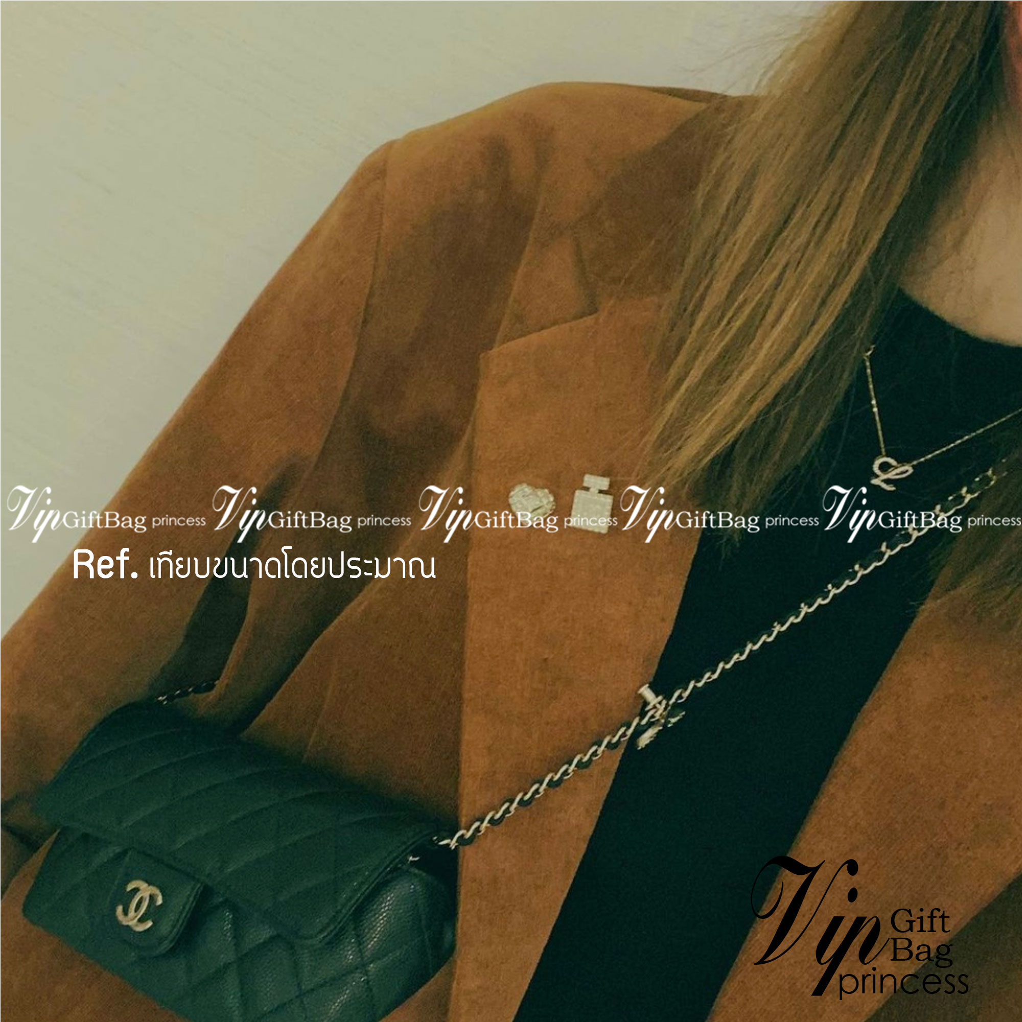 vipCHANEL Glasses Case with Classic Chain กระเป๋าสะพายไซส์มินิสุดคลาสสิค หนังคาเวียร์ เงาสวย มาพร้อมสายโซ่อะไหล่ทอง